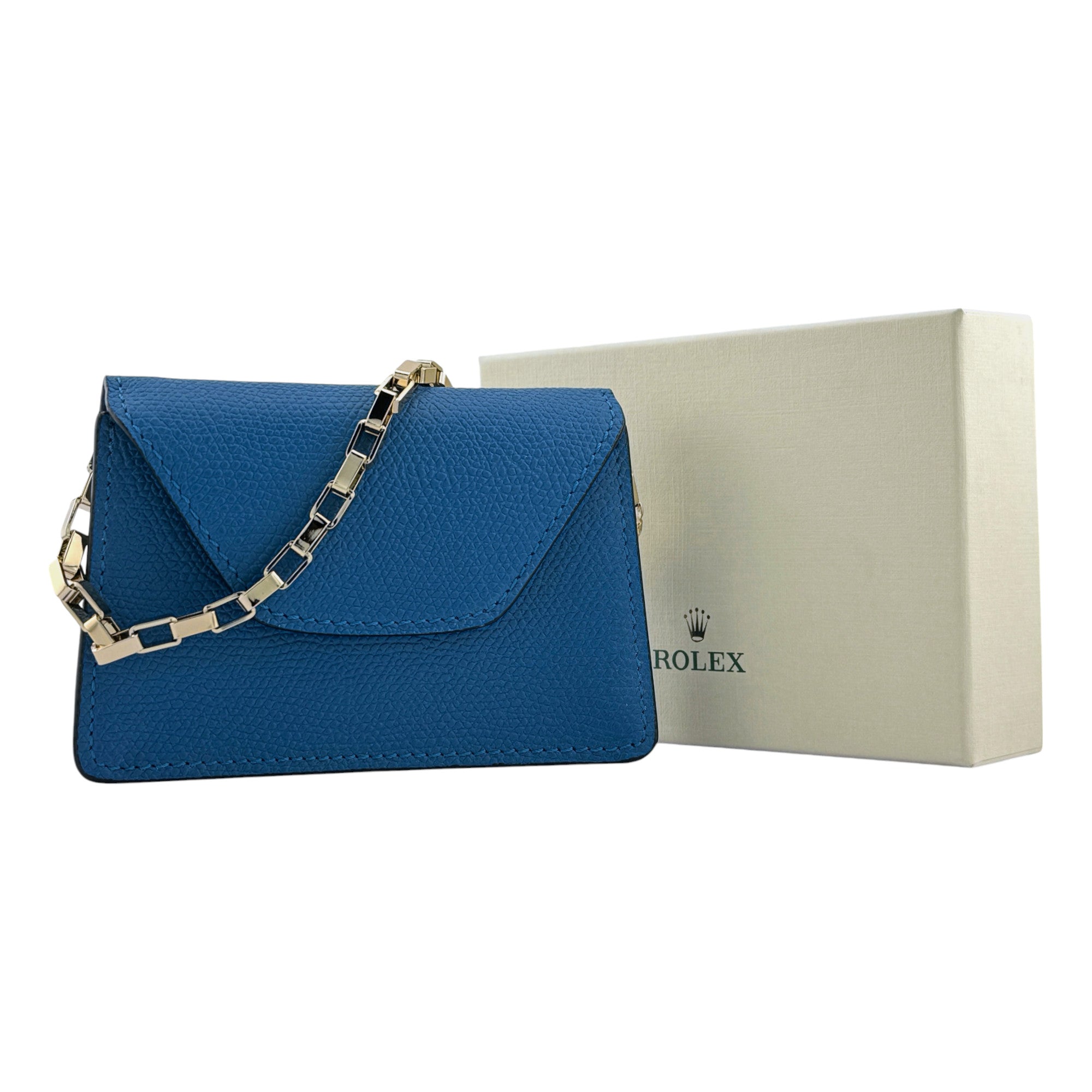 Rolex Clutch Blau
