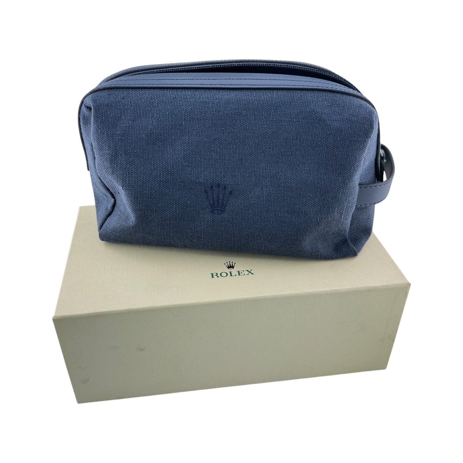 Rolex Toiletry Bag Dark Blue