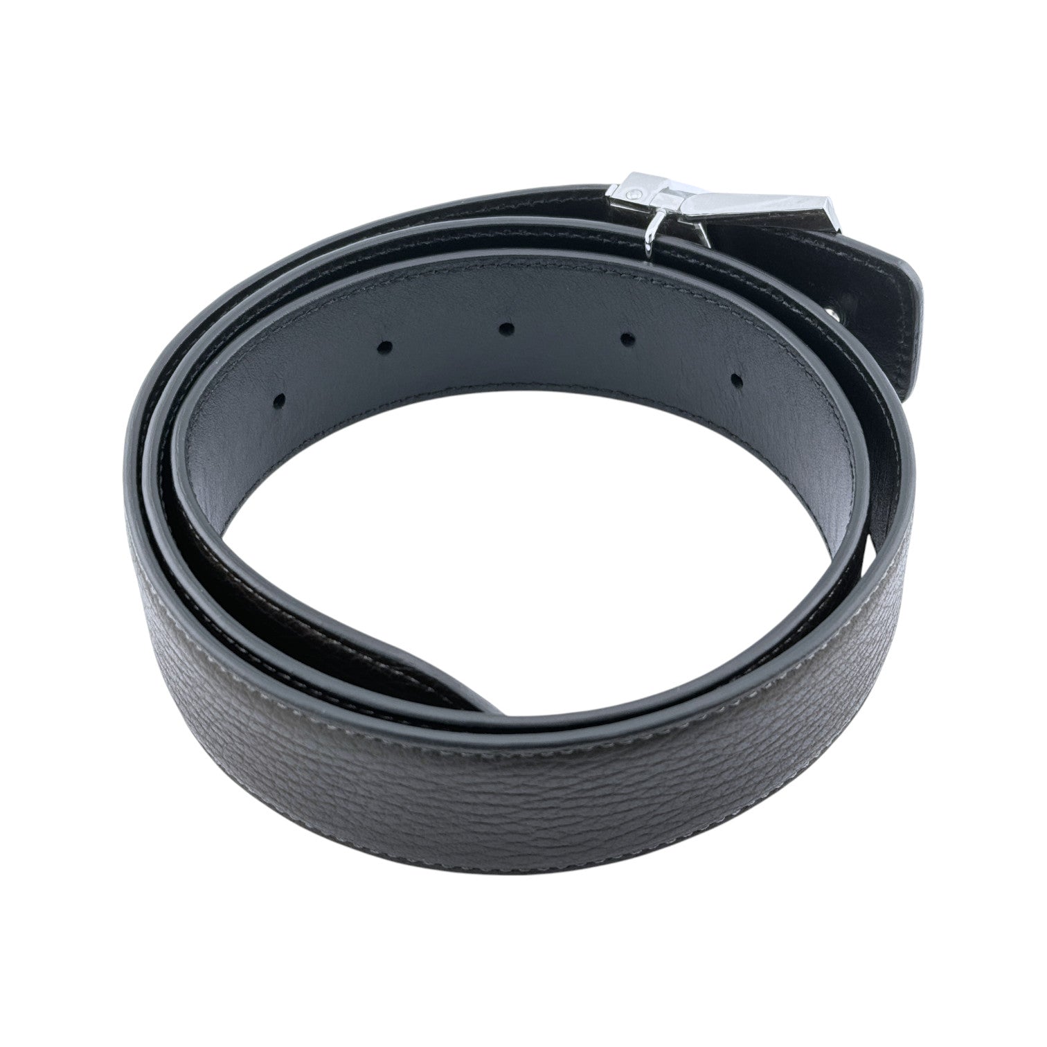 Patek Philippe Leather Men's Belt Dark Brown