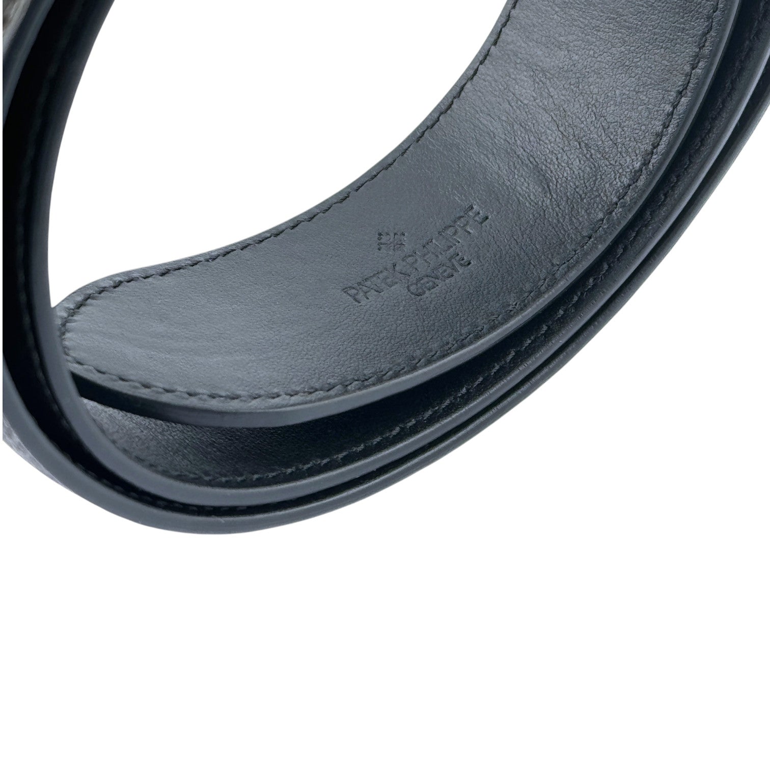 Patek Philippe Leather Men's Belt Dark Brown