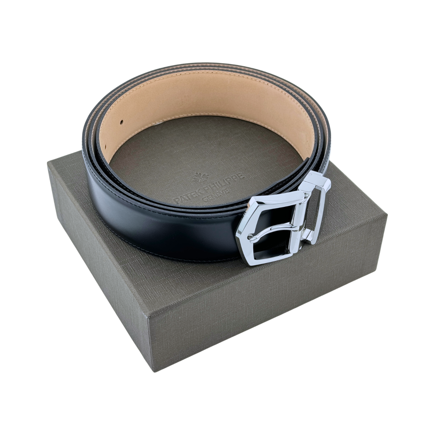Patek Philippe Leder Herrengürtel Schwarz