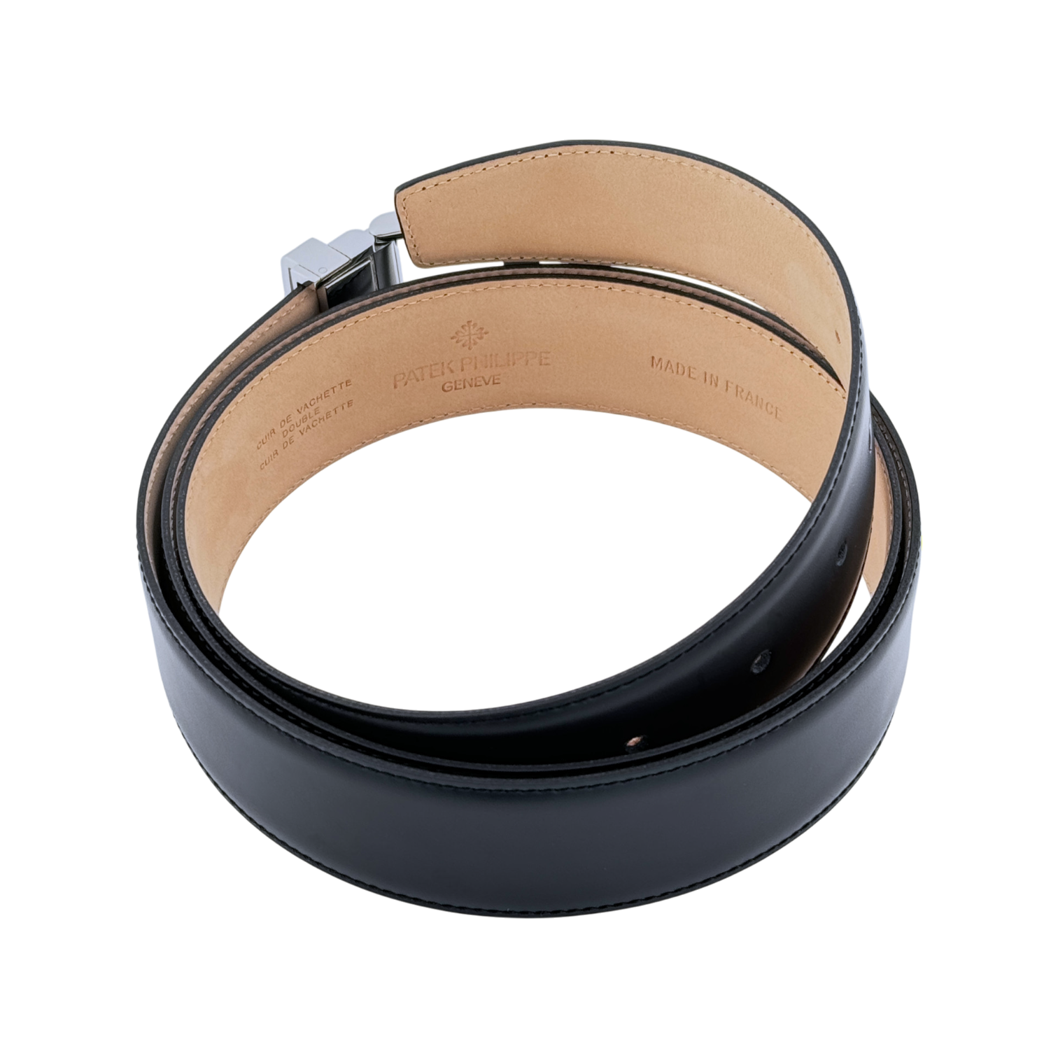 Patek Philippe Leder Herrengürtel Schwarz