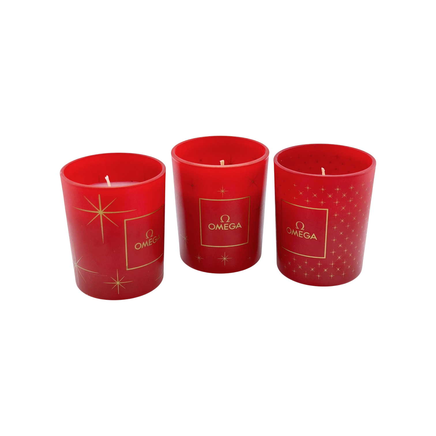 Omega scented candles red