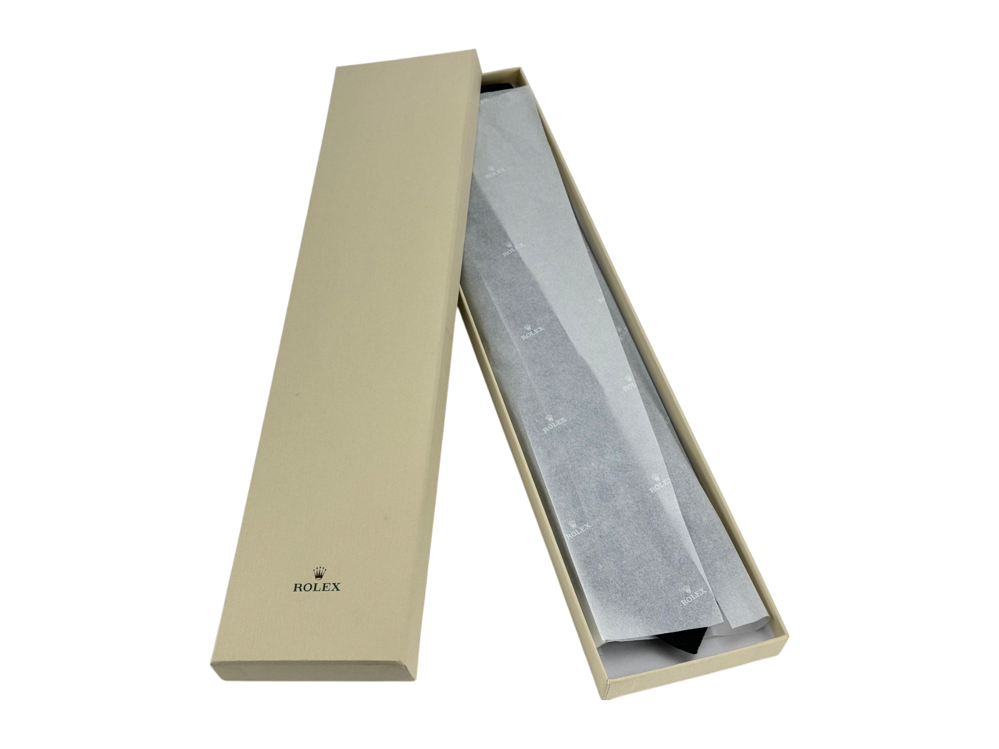 Rolex Krawatte 100 % Seide Blau