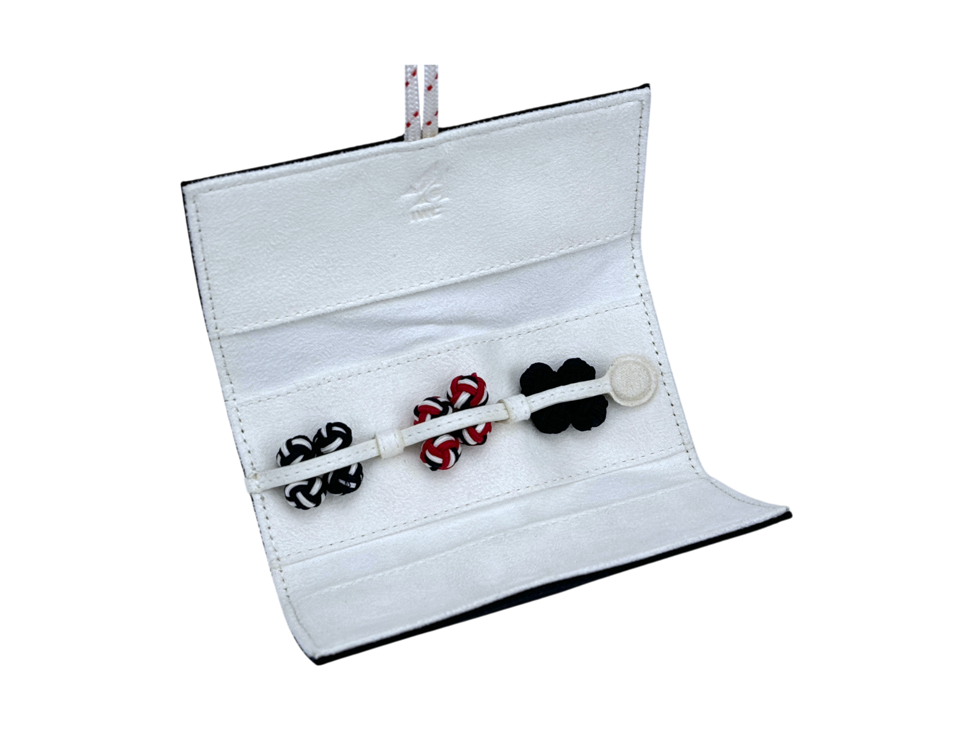 IWC-Schaffhausen Knoten Manschettenknöpfe Set Stoffknoten Seidenknoten cufflinks