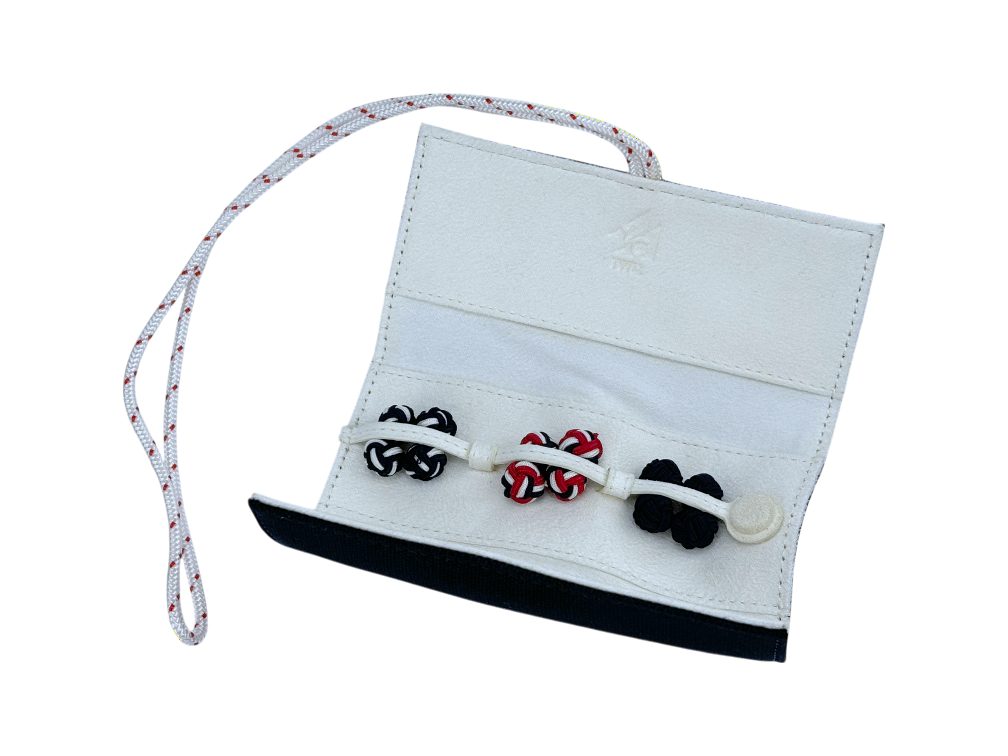 IWC-Schaffhausen Knoten Manschettenknöpfe Set Stoffknoten Seidenknoten cufflinks