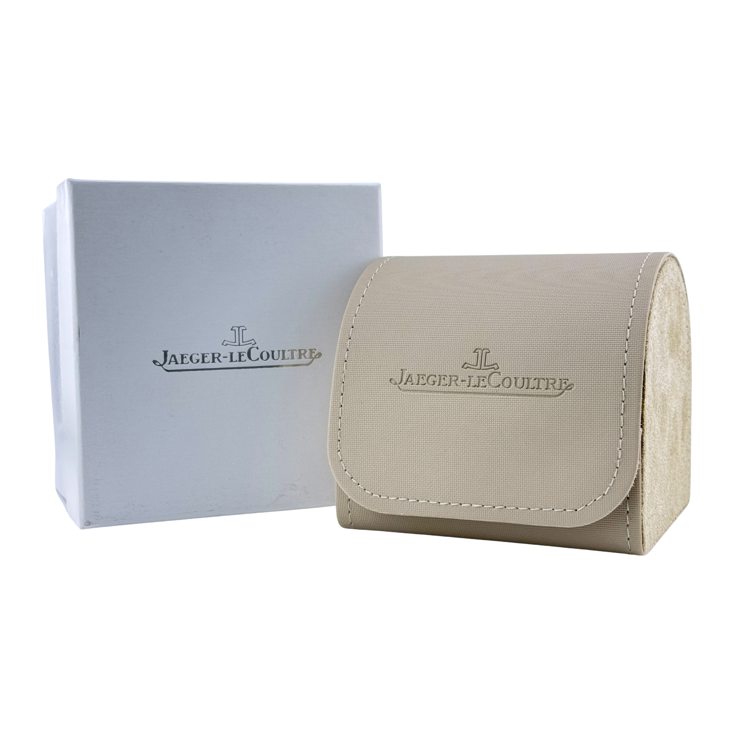 Jaeger LeCoultre watch case travel case travel box beige