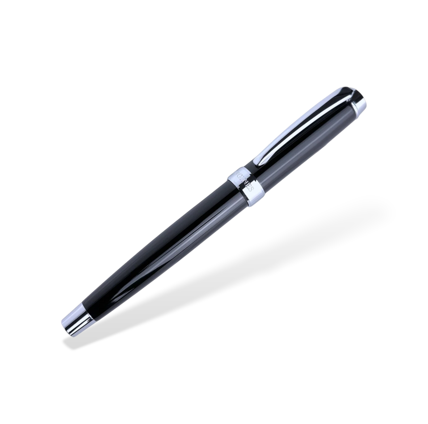 Longines Kugelschreiber Kuli Stift Schreiber Schwarz Metall ballpoint pen black