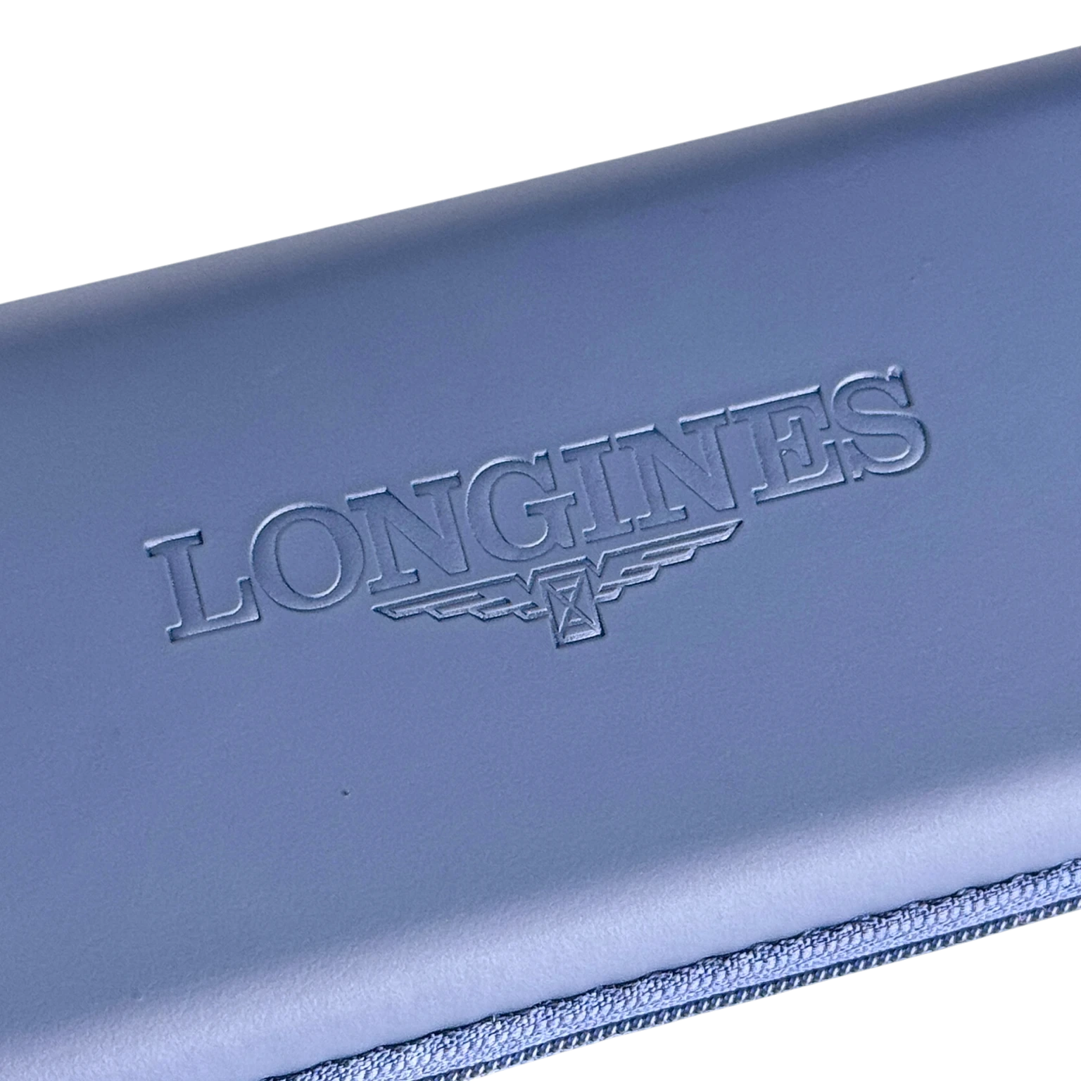 Longines längliches Uhrenetui Reiseetui in Blau