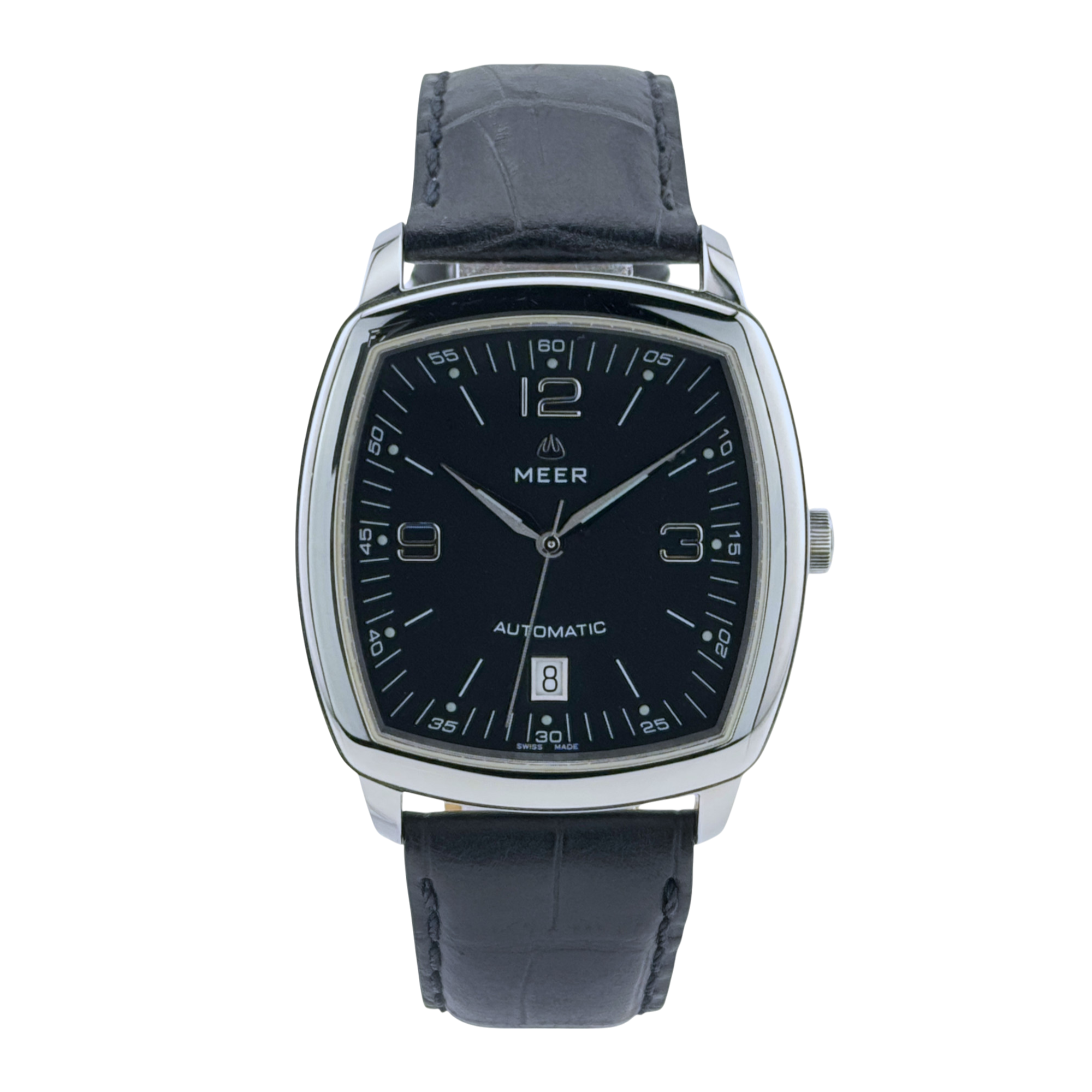 Meer Tarsis Automatik Herrenuhr Uhr Edelstahl Schwarz 38 mm