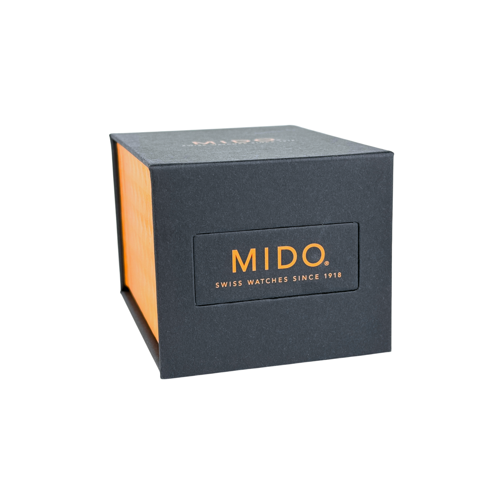 Mido Uhrenetui Reiseetui Etui Reisebox Schwarz Orange service travel case pouch