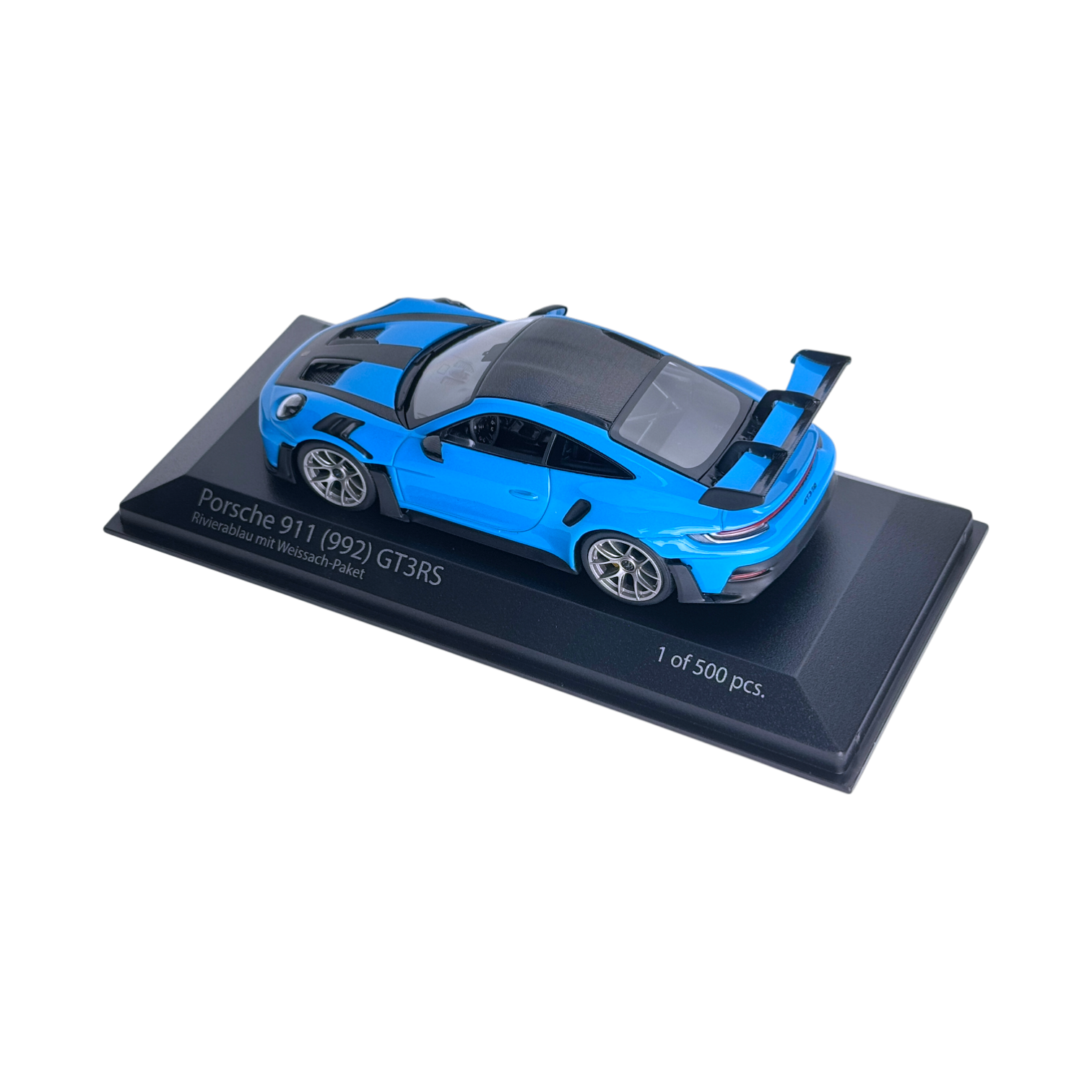 Minichamps Porsche 911 (992) GT3RS Rivierablau 1:43 Modellauto OVP