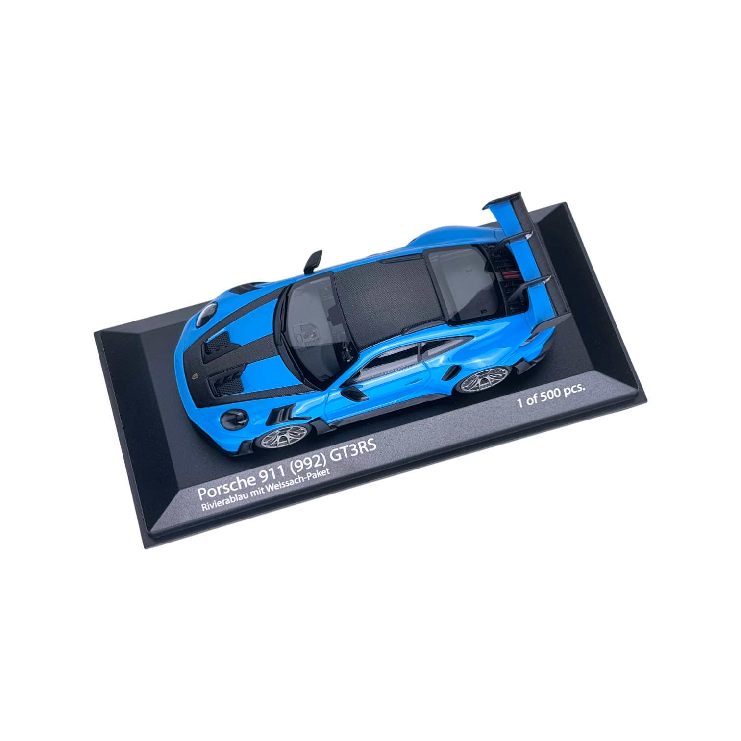 Minichamps Porsche 911 (992) GT3RS Rivierablau 1:43 Modellauto OVP