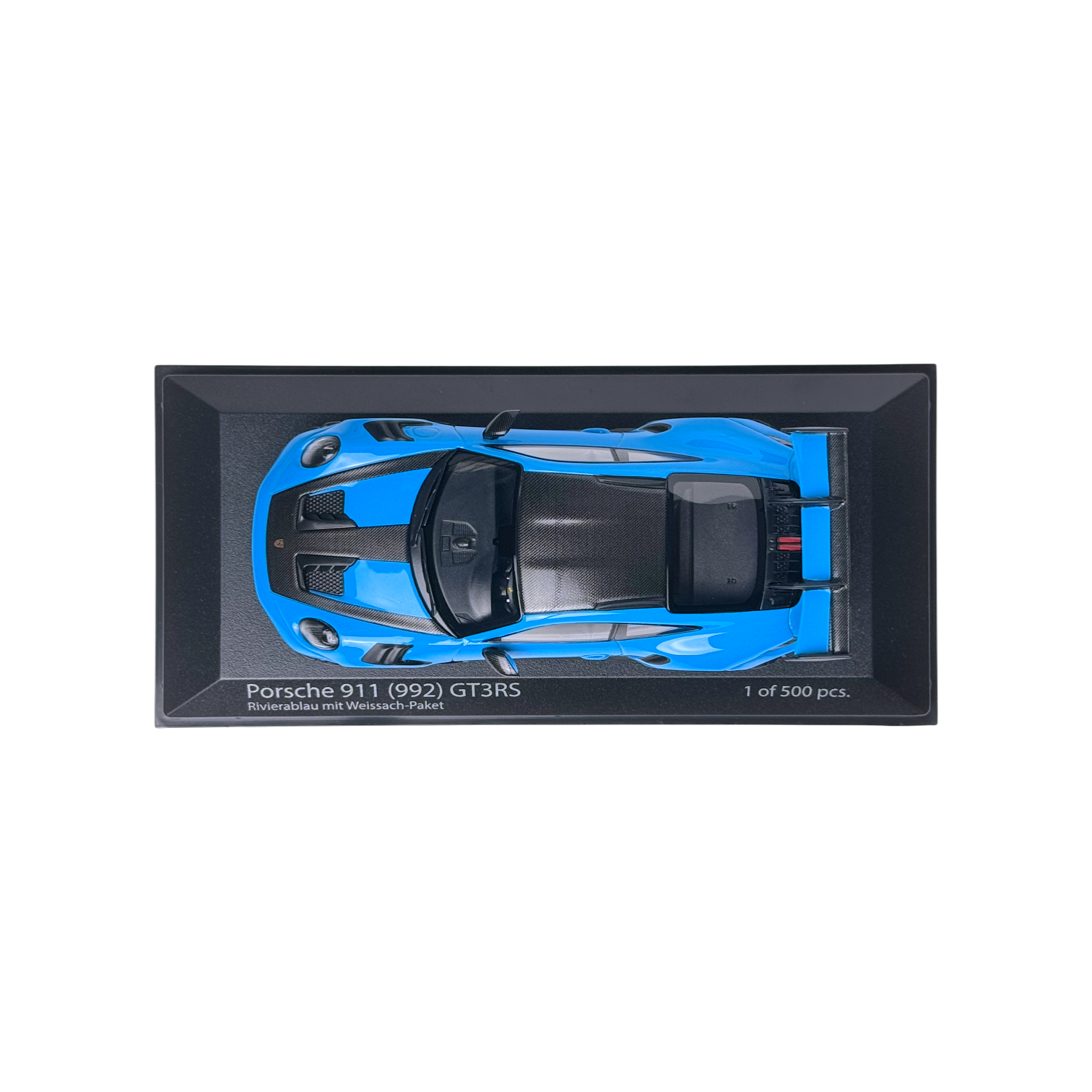 Minichamps Porsche 911 (992) GT3RS Rivierablau 1:43 Modellauto OVP