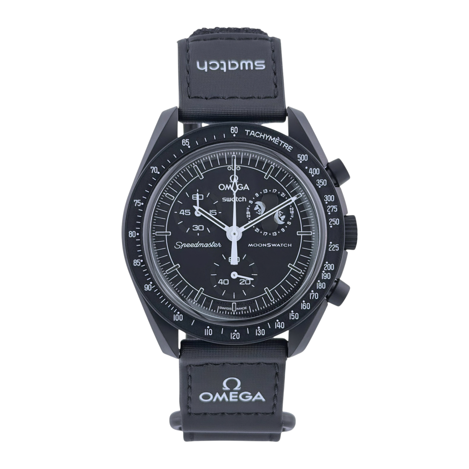 OMEGA X Swatch MoonSwatch Mission to the Moonphase New Moon 'Snoopy' Ref. SO33B700