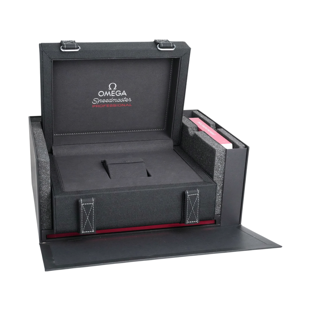 Omega Speedmaster Professional Uhrenbox Aufbewahrung Box Umkarton Schwarz