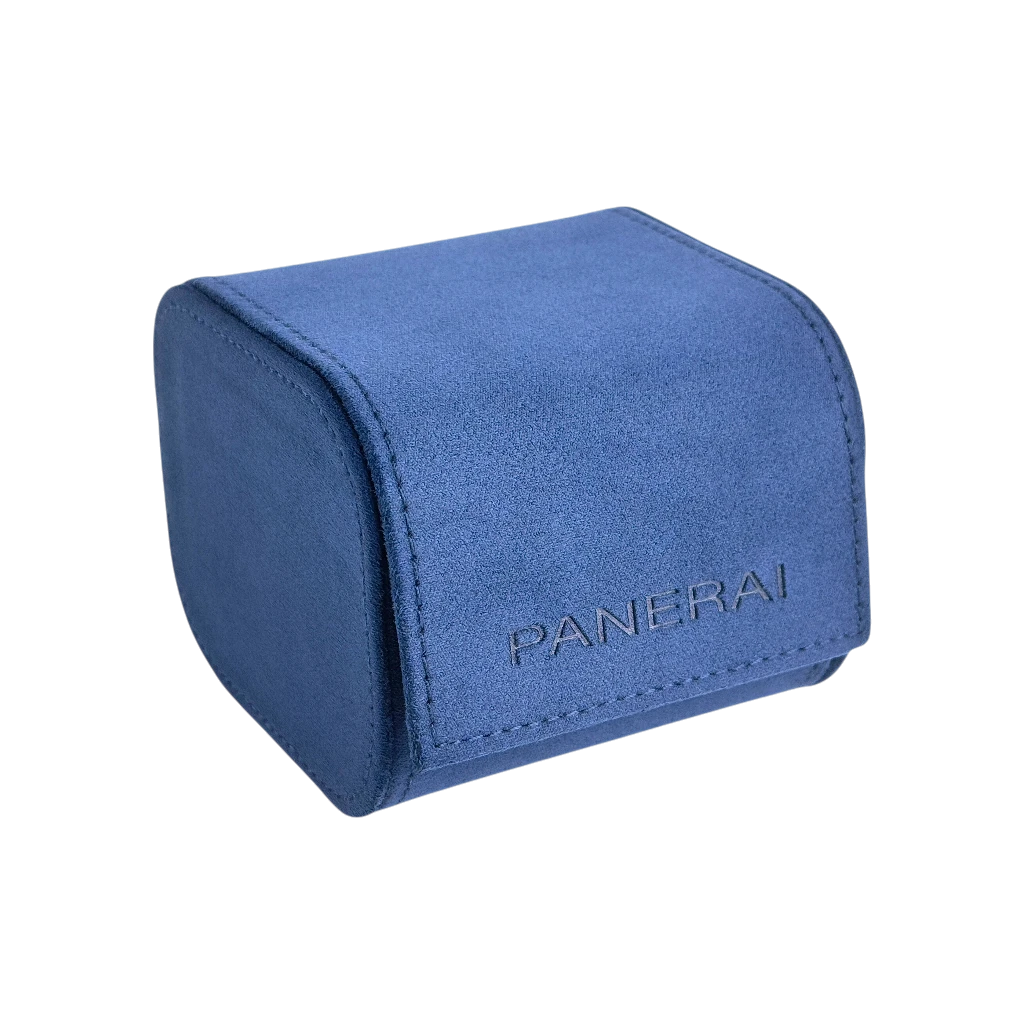 Panerai Uhrenetui Etui Reiseetui Reisebox Box Blau service travel case pouch