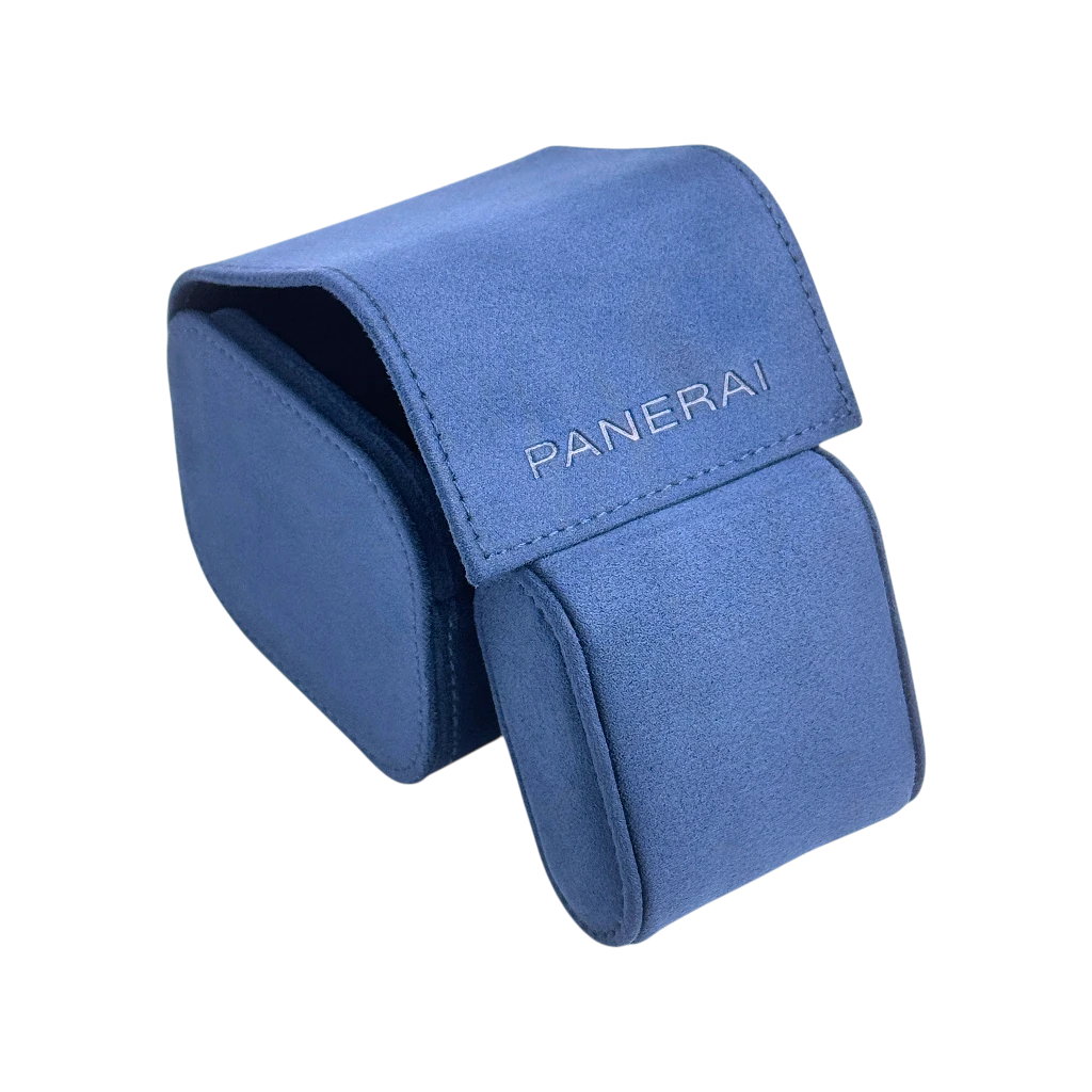 Panerai Uhrenetui Etui Reiseetui Reisebox Box Blau service travel case pouch