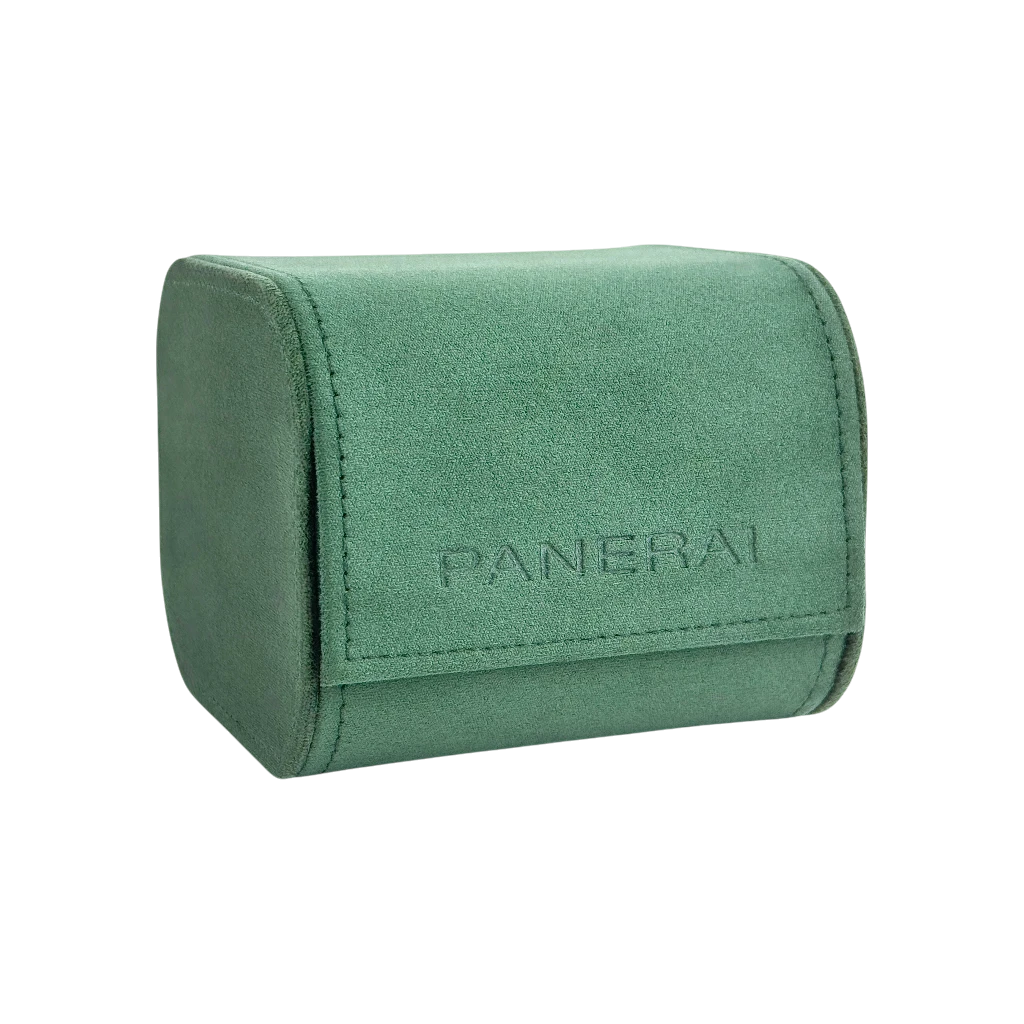 Panerai Uhrenetui Etui Reiseetui Reisebox Box Grün service travel case pouch