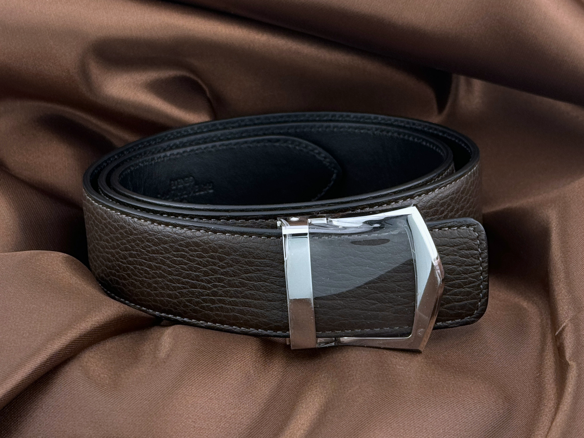 Patek Philippe Leder Gürtel Dunkelbraun Herren leather belt brown