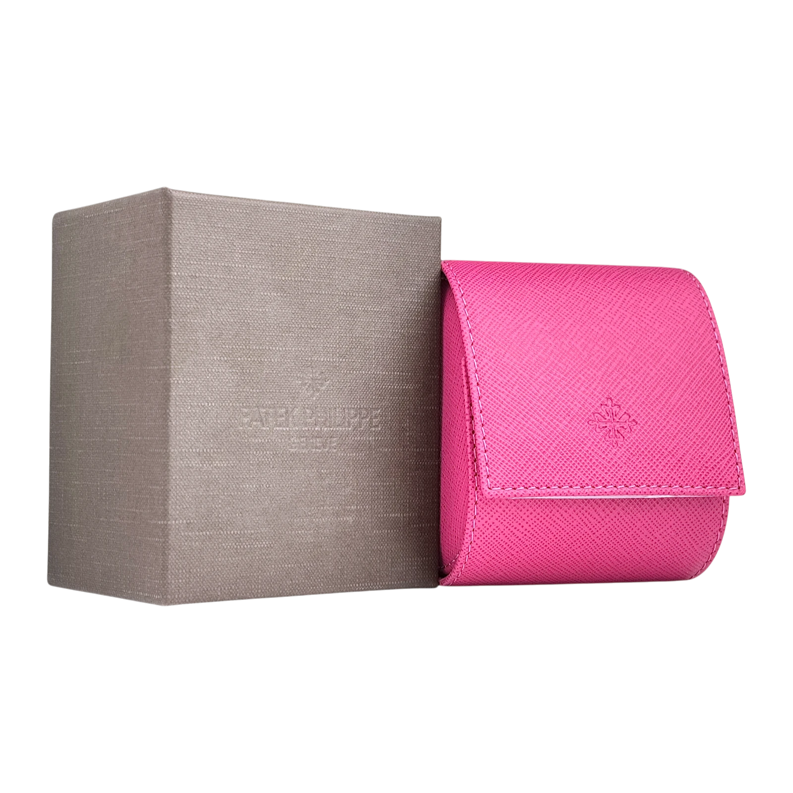 Patek Philippe Uhrenetui Aufbewahrung Etui Reiseetui Box Pink travel case pouch