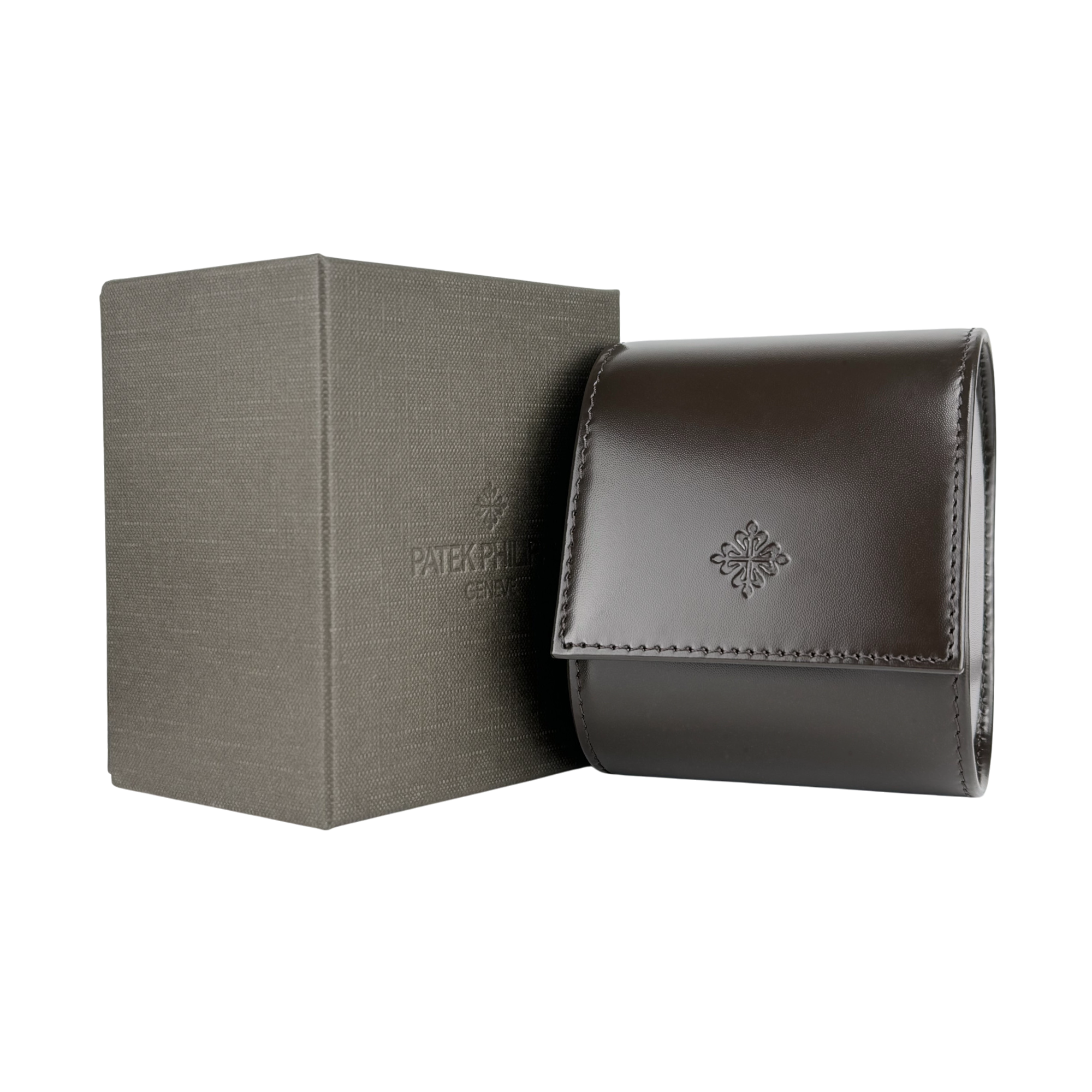Patek Philippe watch case brown high gloss