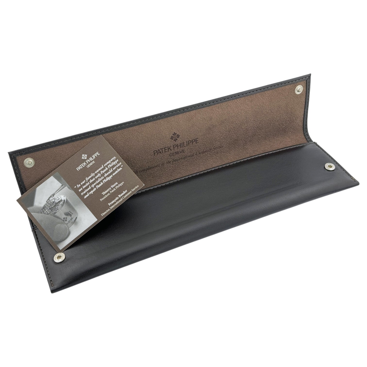 Patek Philippe Uhrenetui Reiseetui Etui Braun service travel case pouch brown