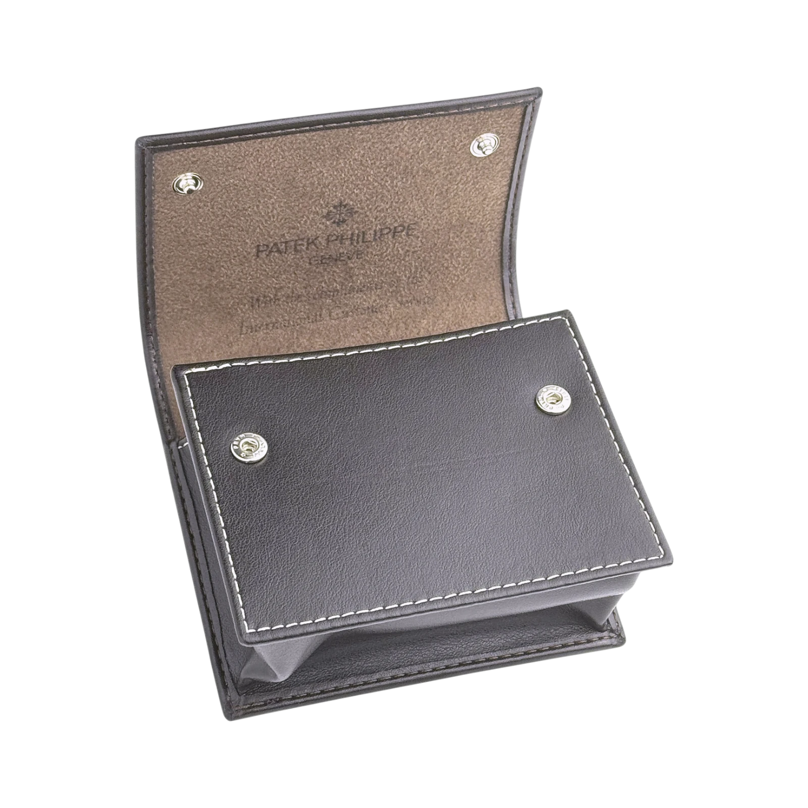 Patek Philippe Uhrenetui Reiseetui Etui Reisebox Box Braun travel case pouch