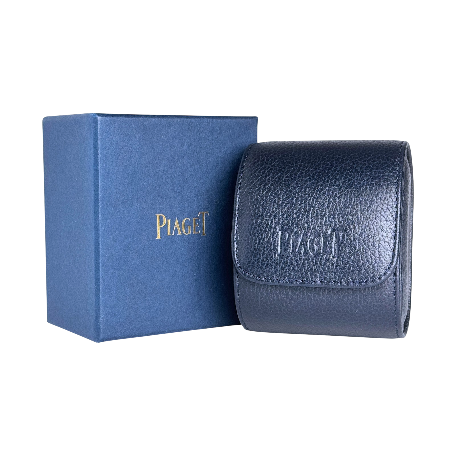 Piaget Uhrenetui Reiseetui Etui Dunkelblau mit Umkarton