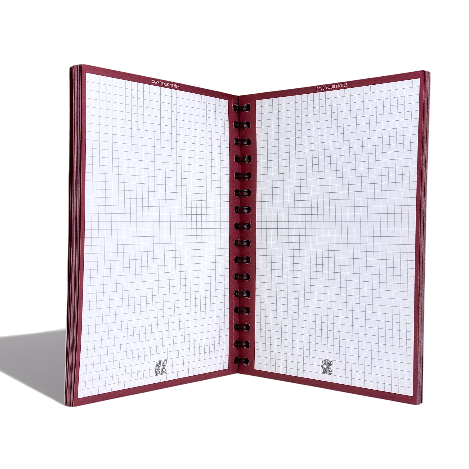 Roger Dubuis kariertes Notizbuch mit Hardcover in Schwarz, Weiß