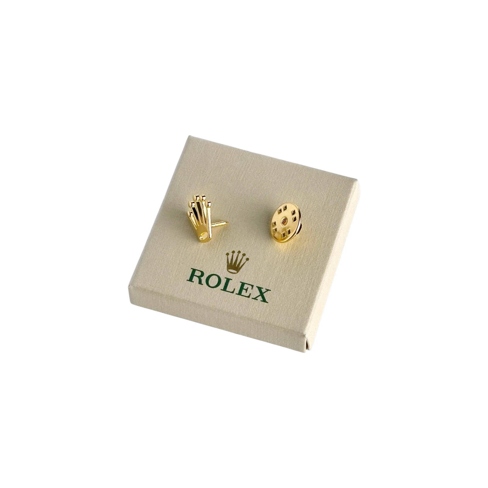 Rolex Anstecknadel Stecknadel Steckkopf Anstecker Pin in Gold badge in gold