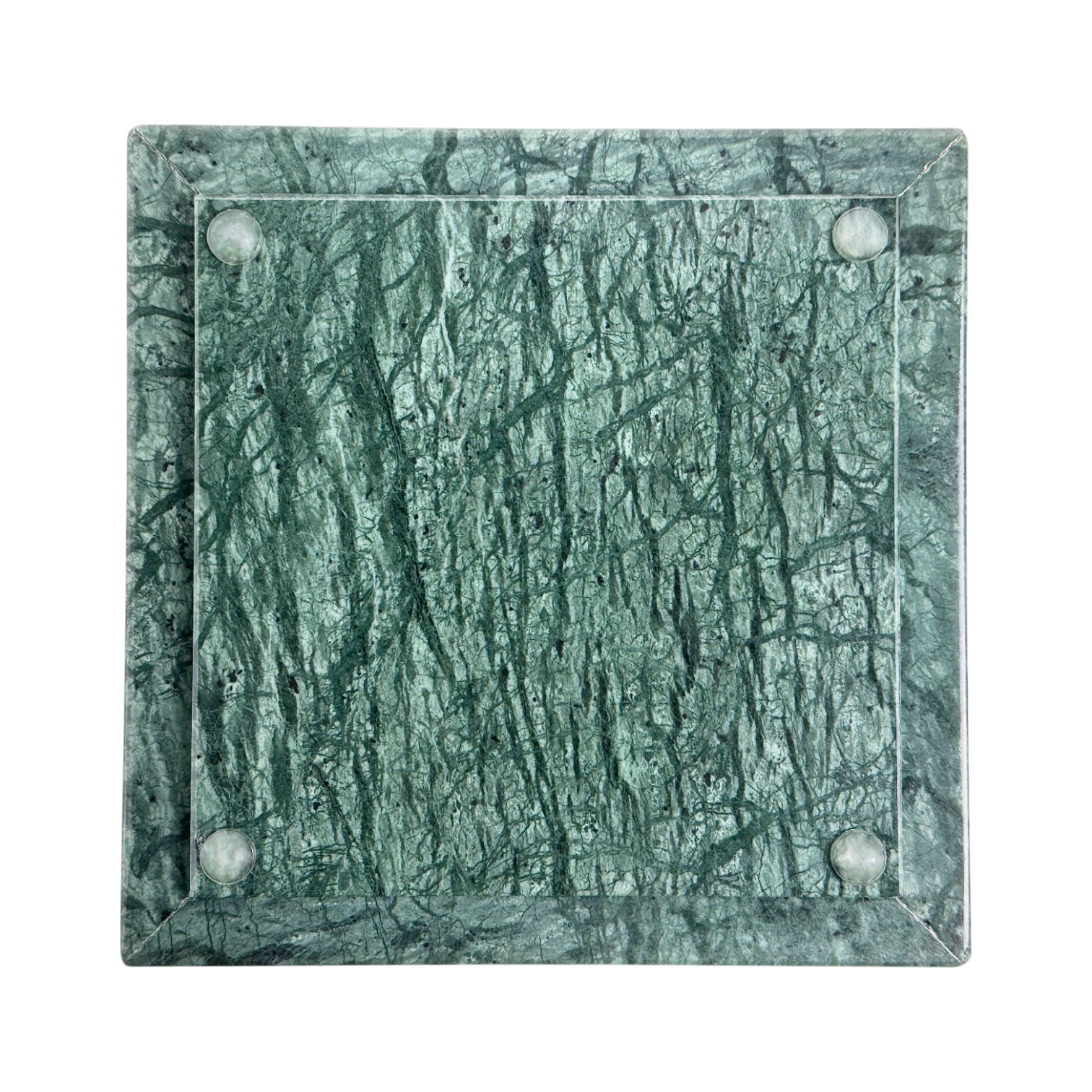 Rolex Aschenbecher 16x16 cm aus grünem Marmor