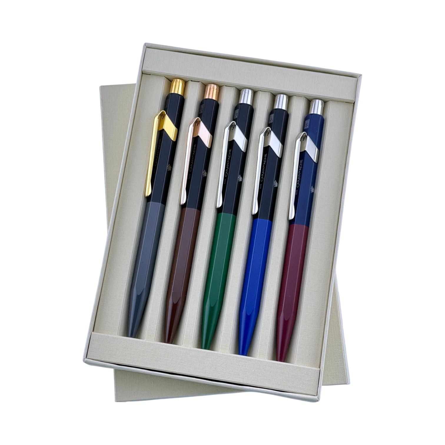 Rolex Caran D'ache 5er Kugelschreiber Set Kuli Stift Schreiber