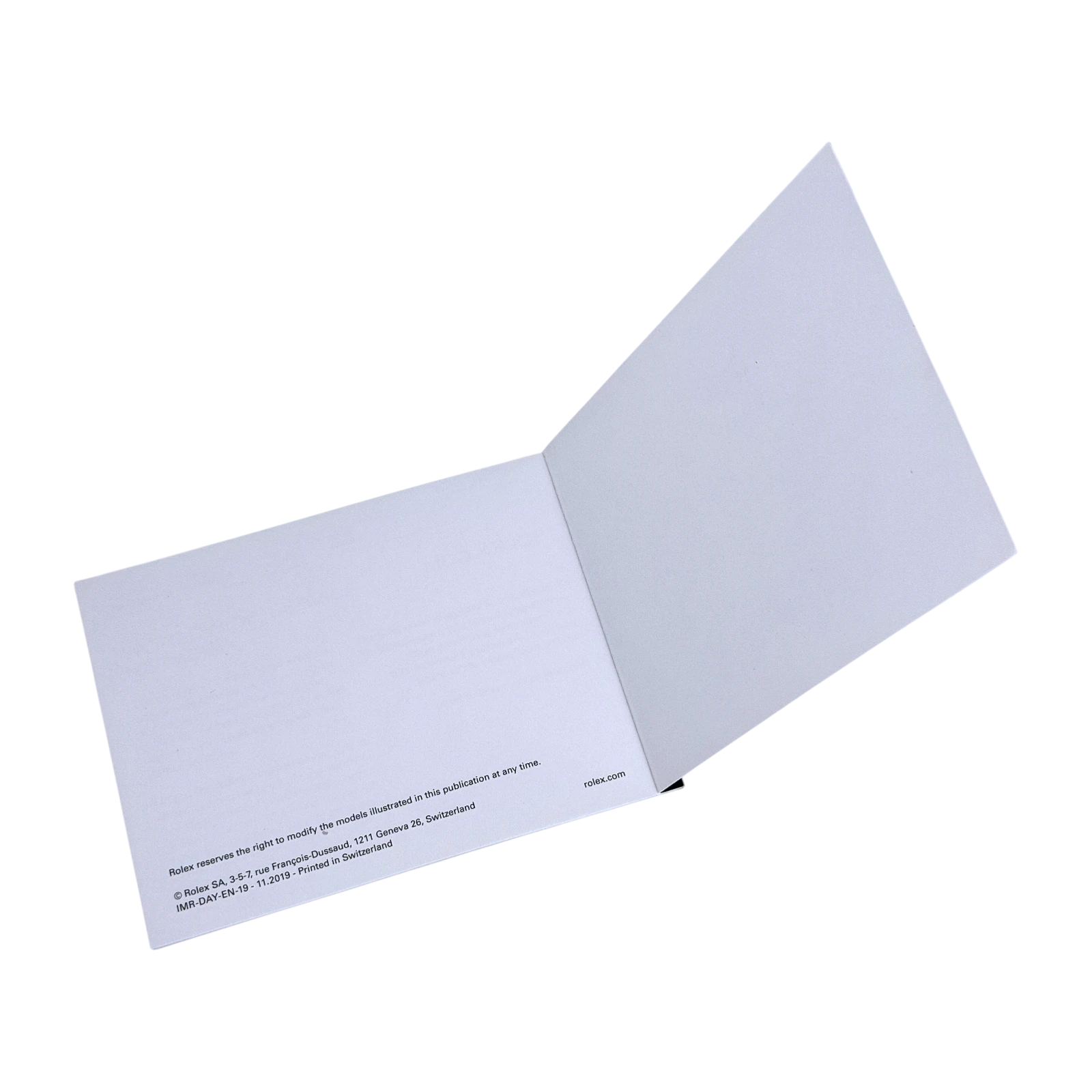 Rolex Cosmograph Daytona Handbuch - Booklet Englisch IMR-DAY-EN-19 - 11.2019