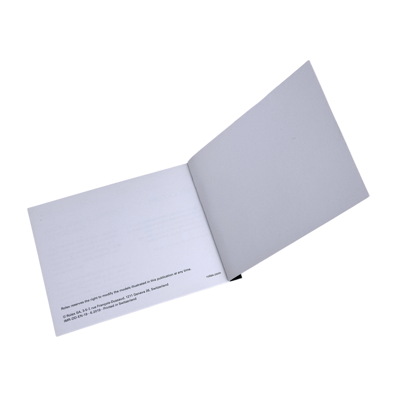 Rolex Day-Date Handbuch - Booklet Englisch IMR-DD-EN-19 - 6.2019