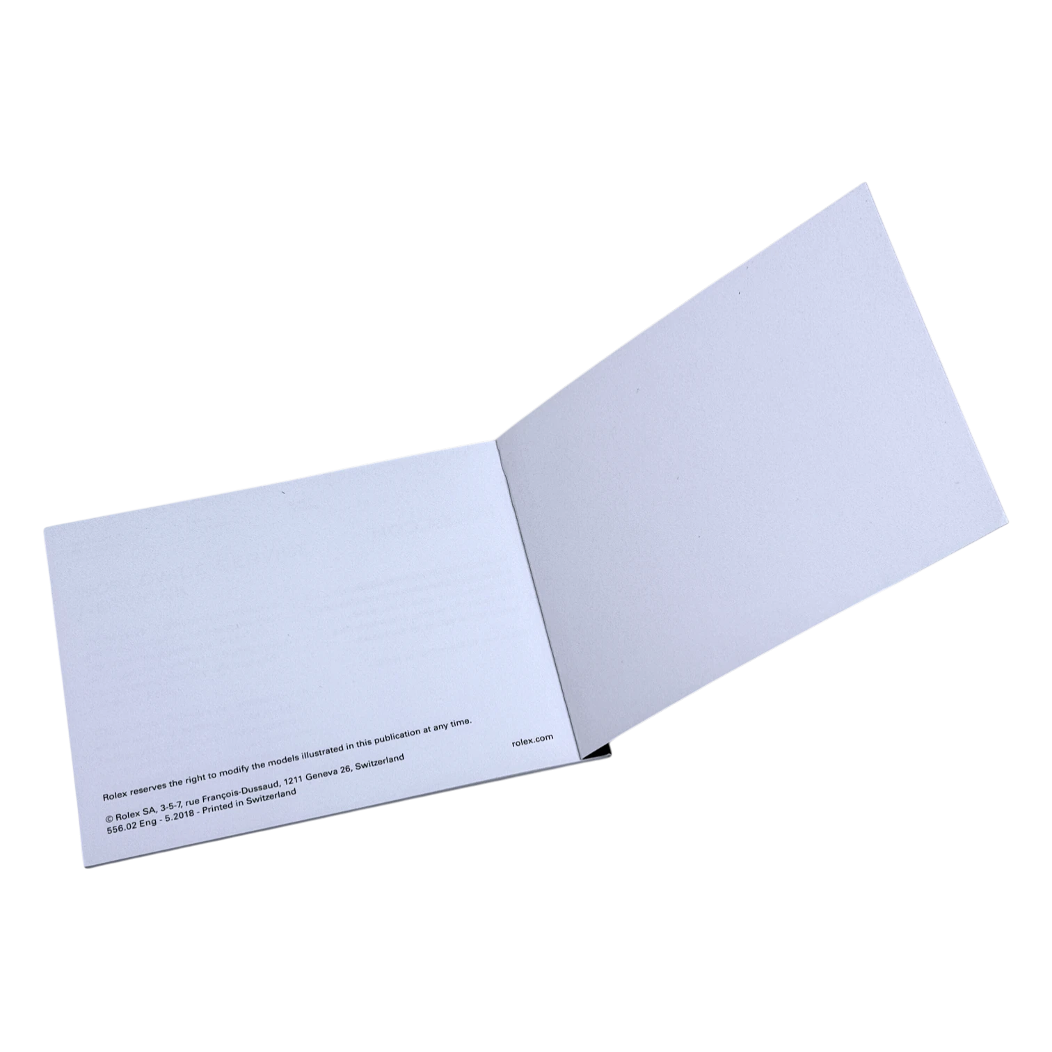 Rolex Explorer Handbuch, booklet