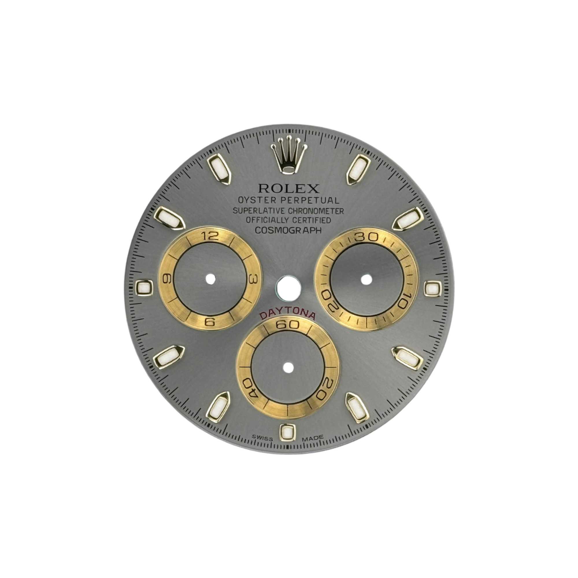 Rolex Daytona Ref. 116523, 116528, 116518 Dial silver, gold