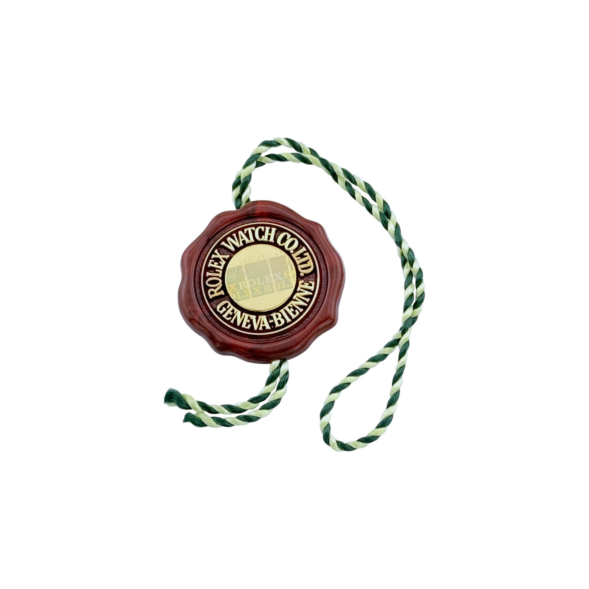 Rolex Hologramm Hang Tag Siegel Officially Certified Chronometer Rot Vintage