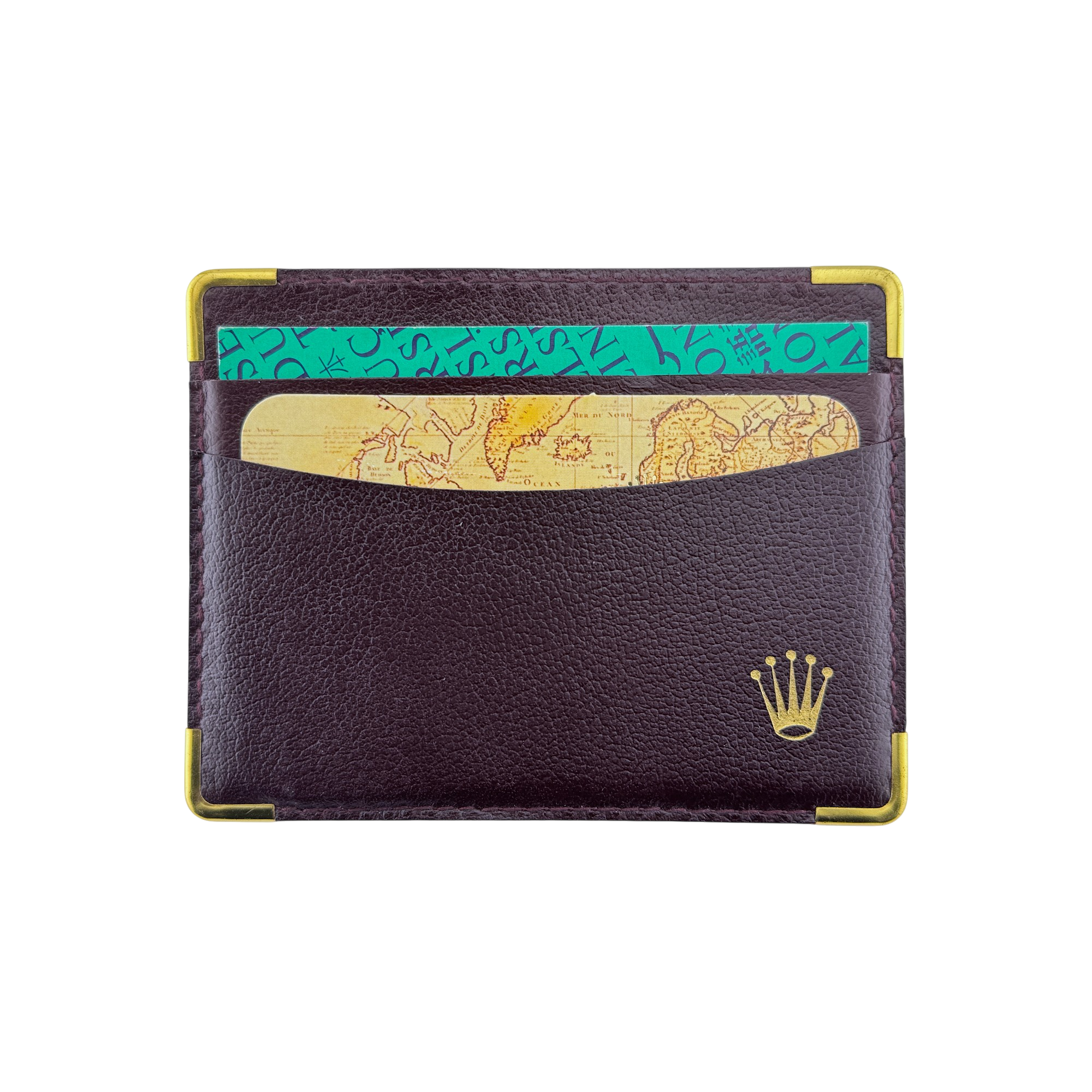 Rolex Kartenetui Kartenhalter Garantiekarte Bordeauxrot Ref. 0101.70.05