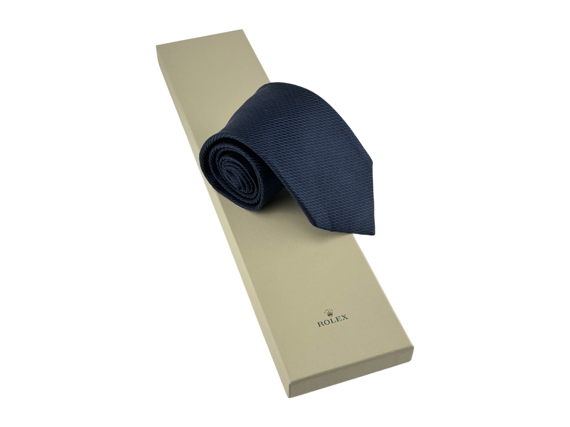 Rolex Krawatte Schleife Blau 100 % Seide silk tie necktie blue