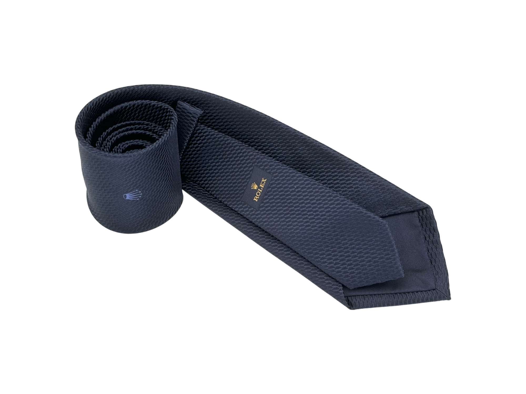 Rolex Krawatte Schleife Blau 100 % Seide tie necktie blue silk