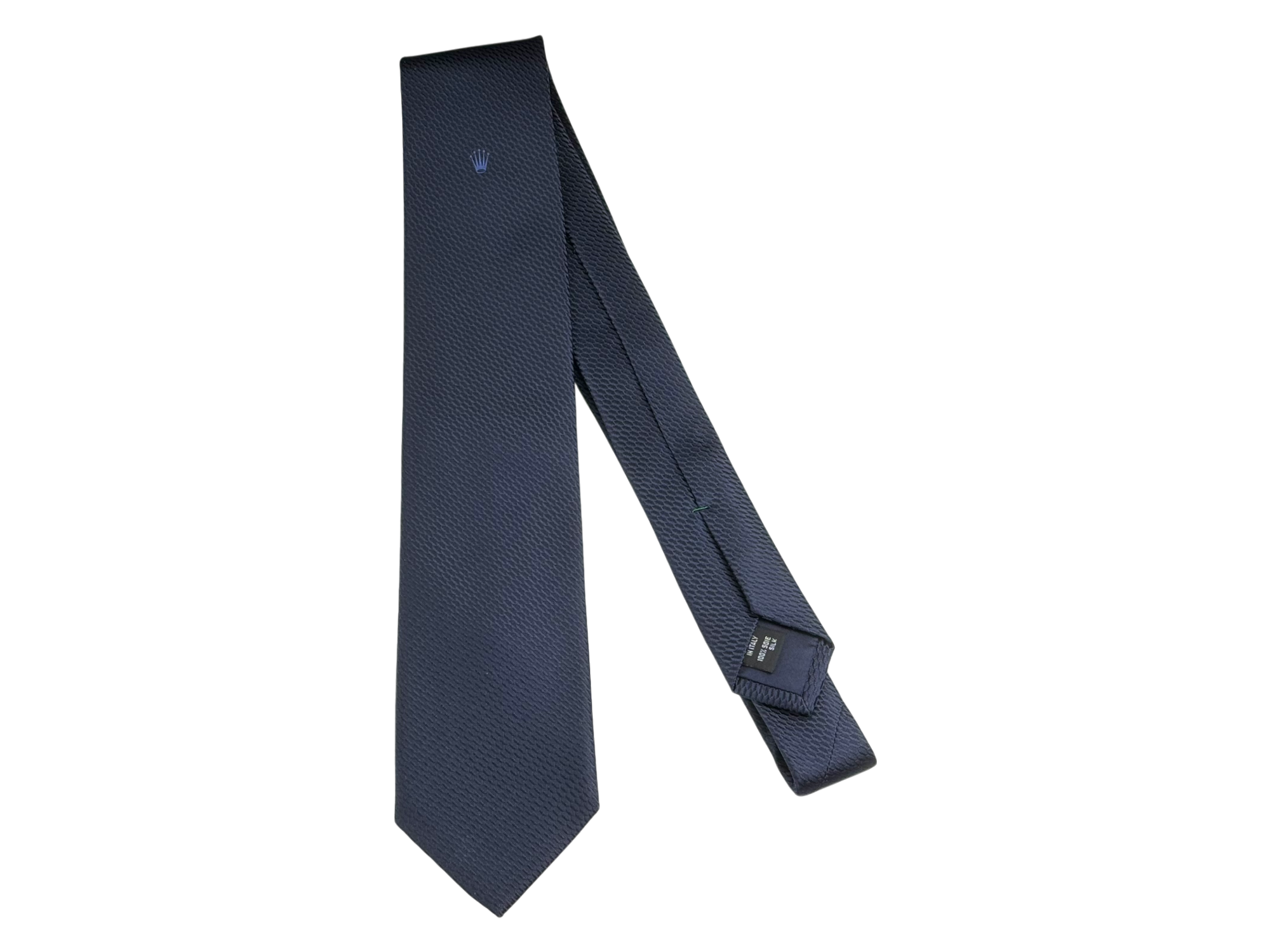 Rolex Krawatte Schleife Blau 100 % Seide tie necktie blue silk