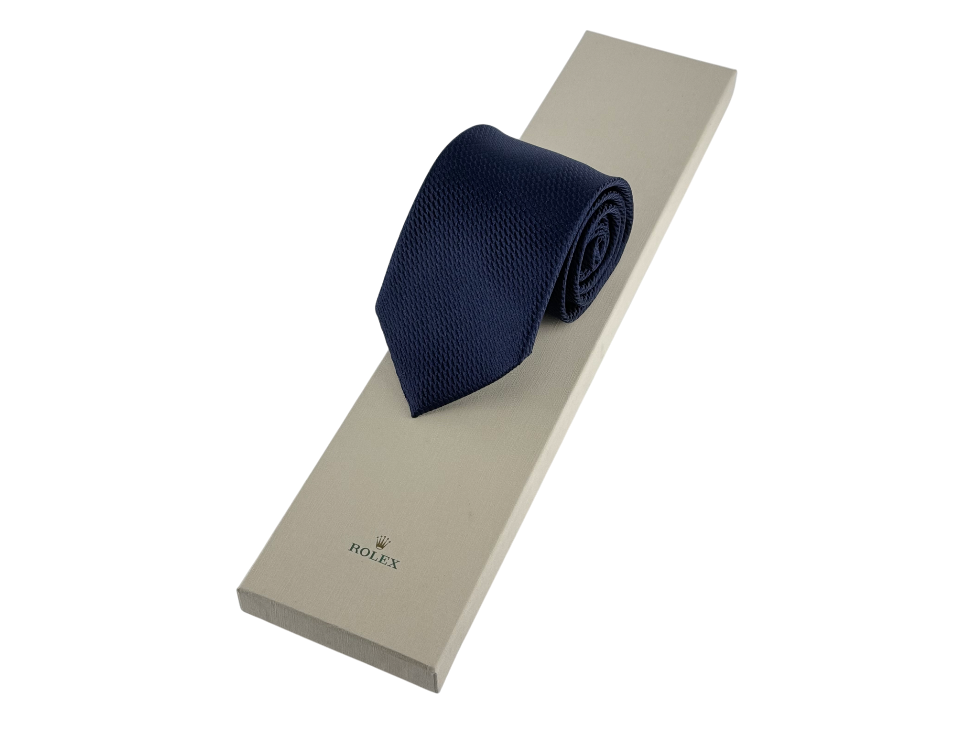 Rolex Krawatte Schleife Blau 100 % Seide tie necktie blue silk