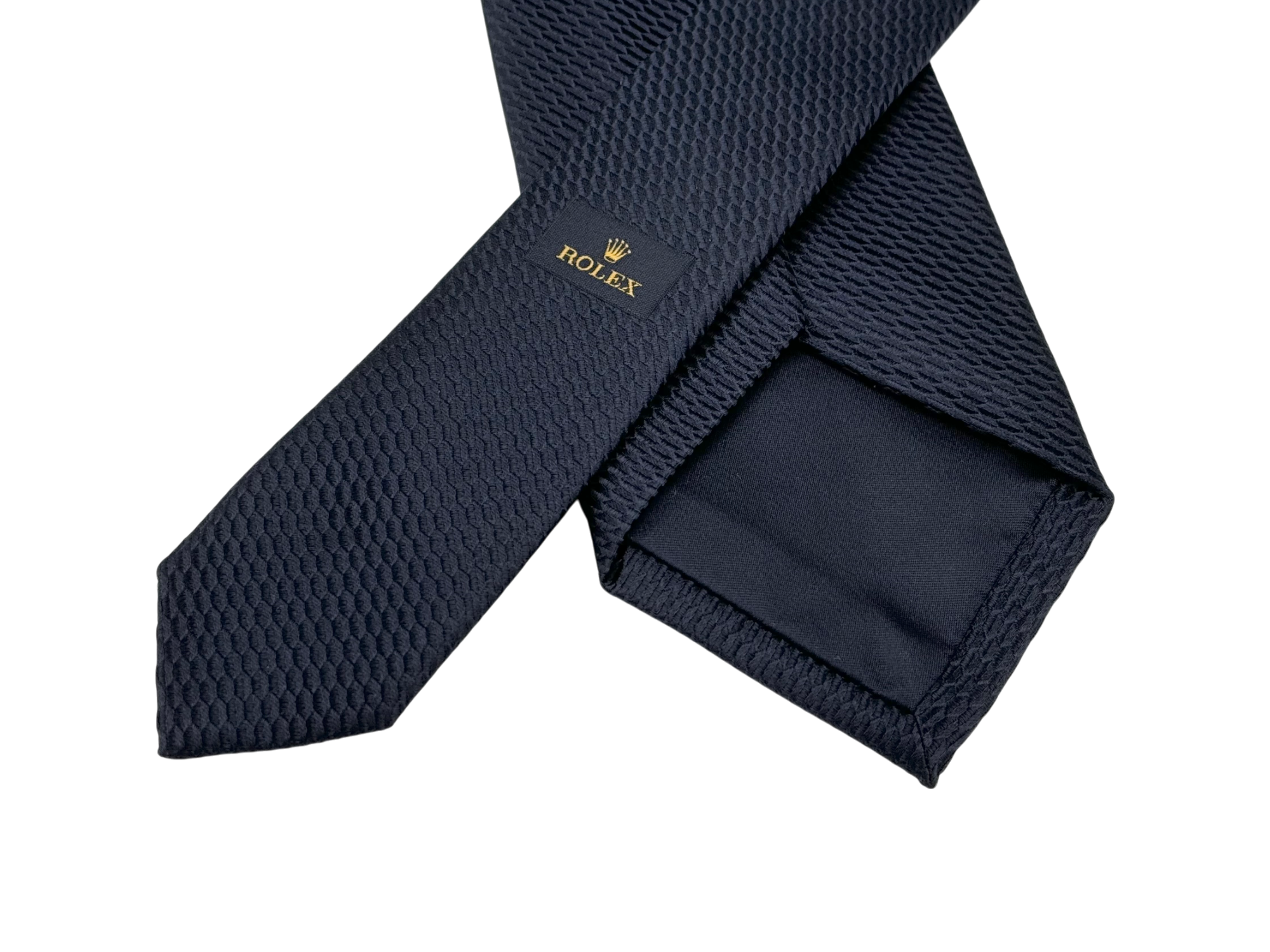 Rolex Krawatte Schleife Blau 100 % Seide tie necktie blue silk