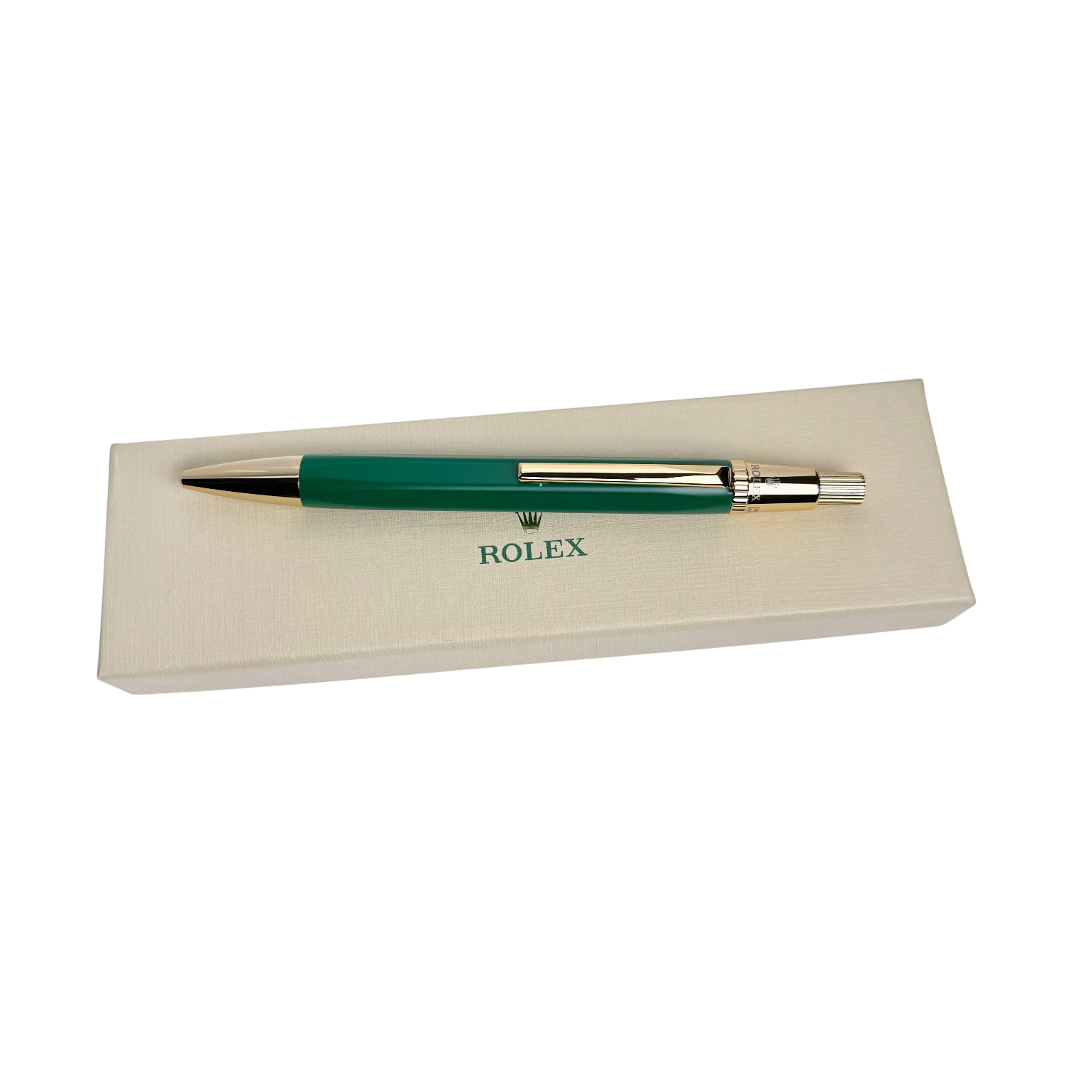 Rolex Kugelschreiber Kuli Stift Schreiber Grün Gold-Edition ballpoint pen green