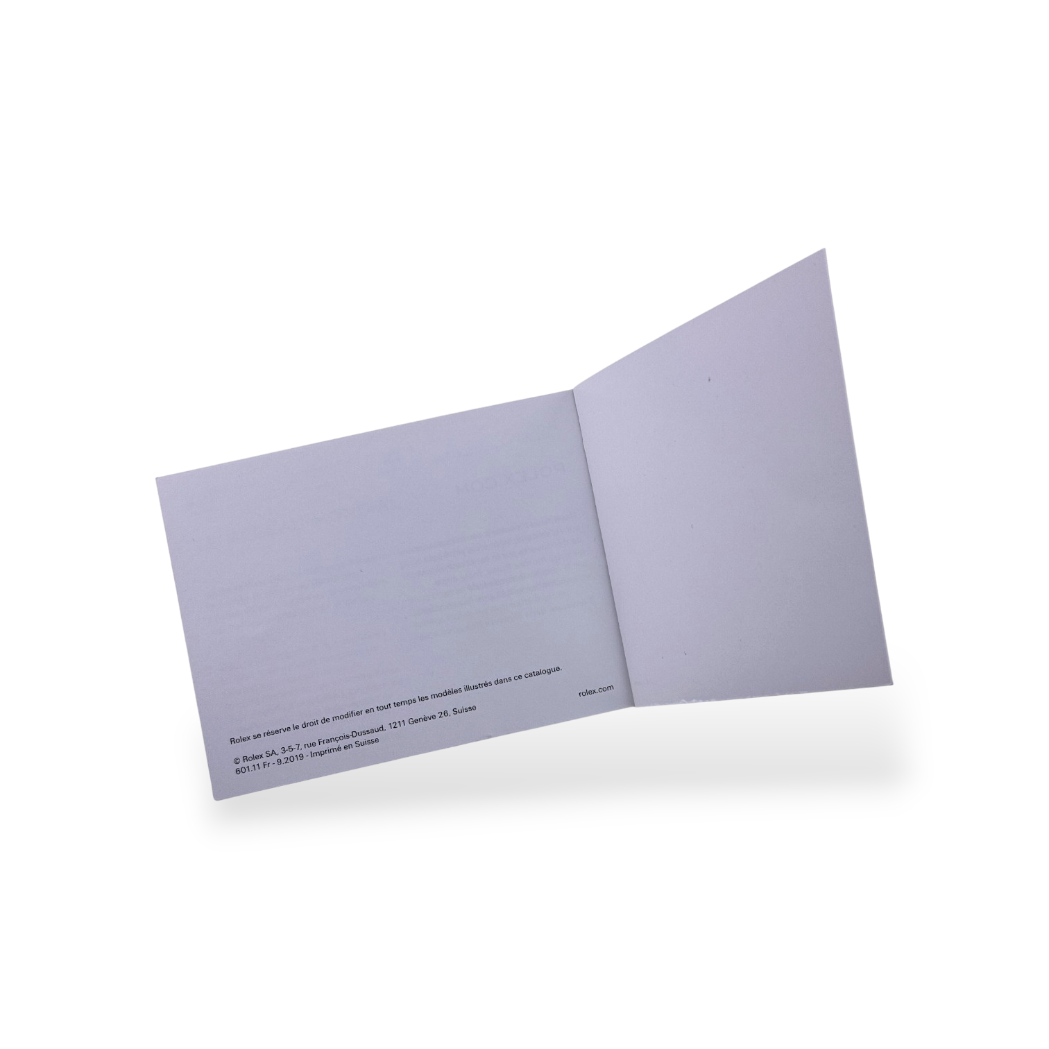 Rolex Milgauss Handbuch Anleitung booklet Französisch 601.11 Fr - 9.2019