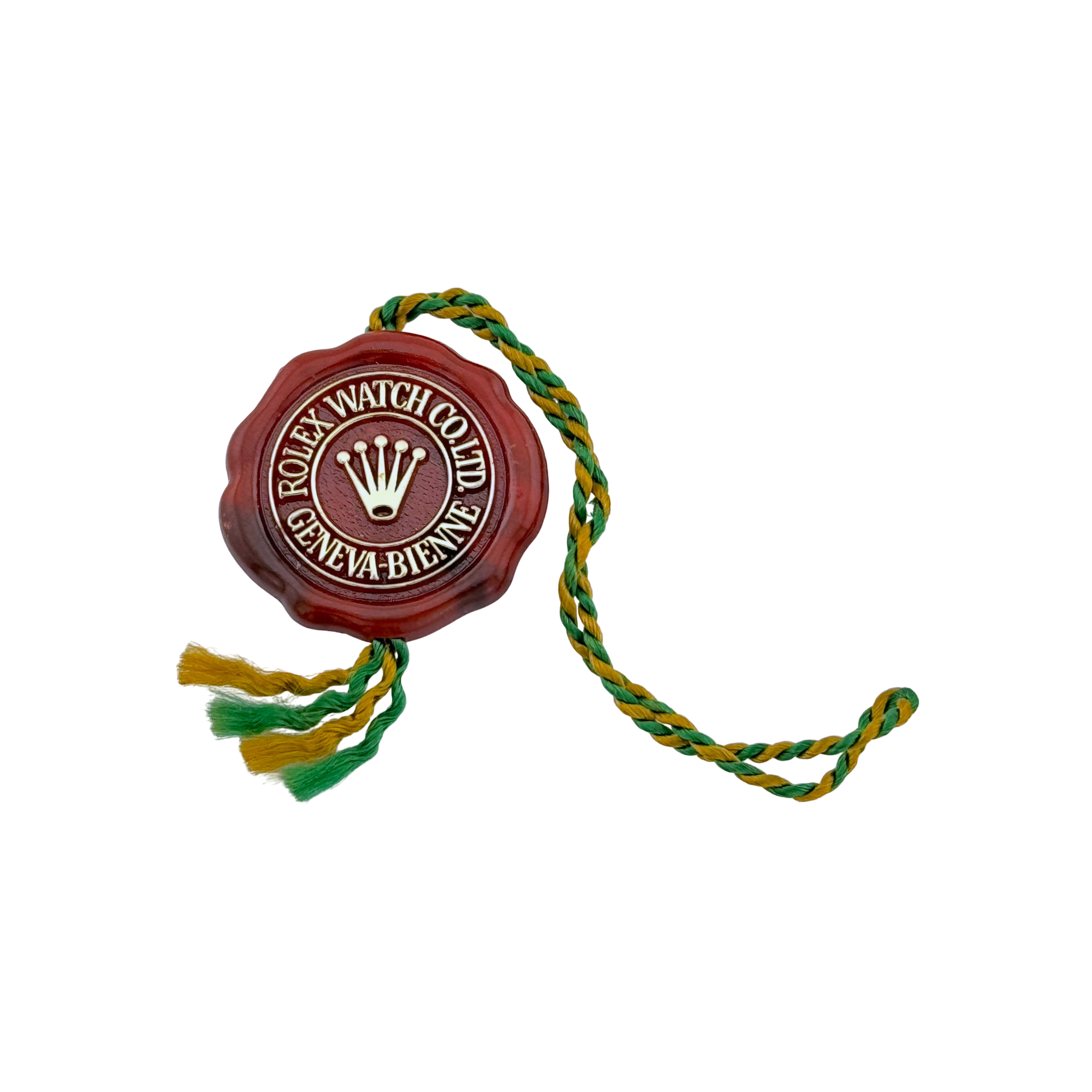 Rolex Officially Certified Chronometer Hang Tag "frog foot" vintage Rot 60-70's