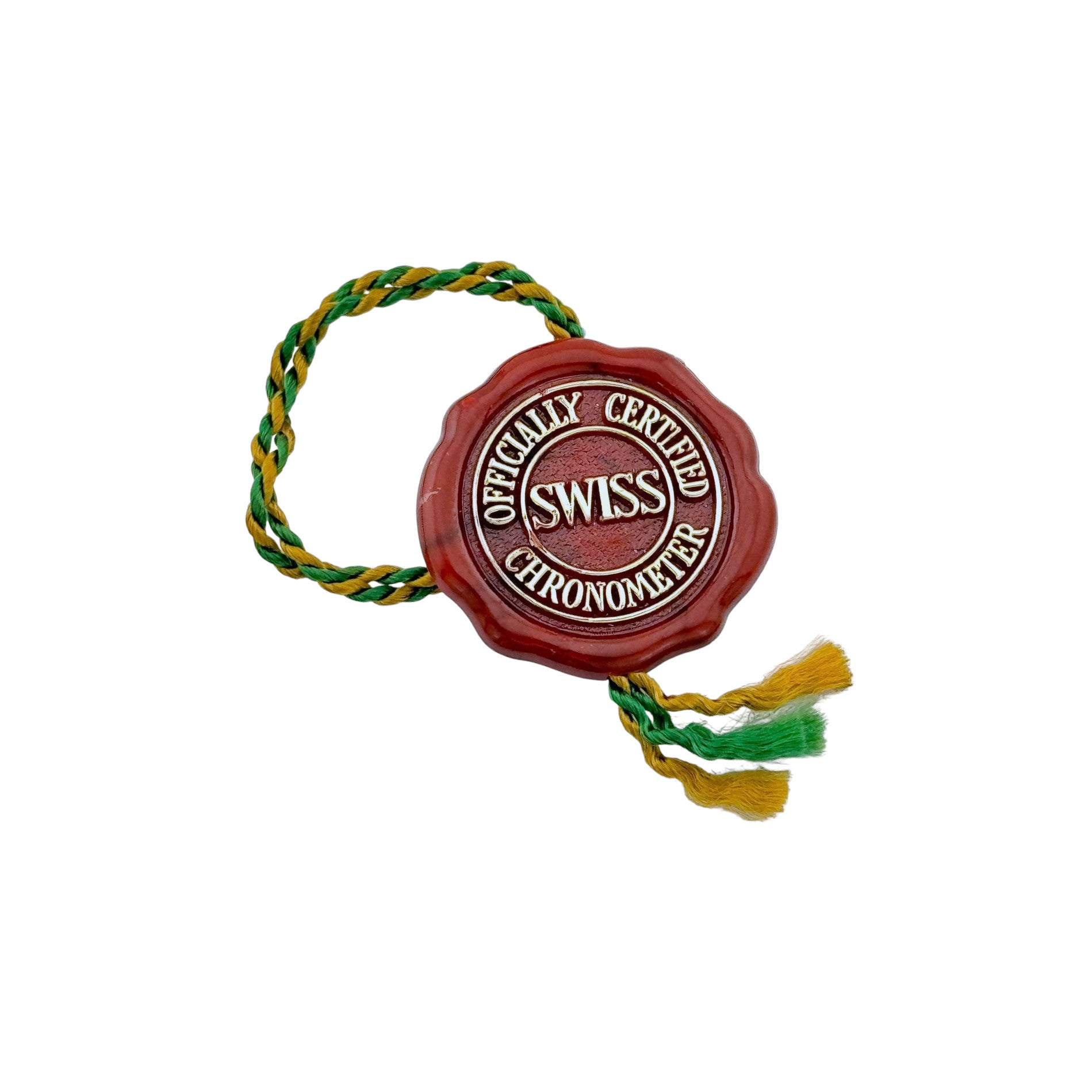 Rolex Officially Certified Chronometer Hang Tag "frog foot" vintage Rot 60-70's