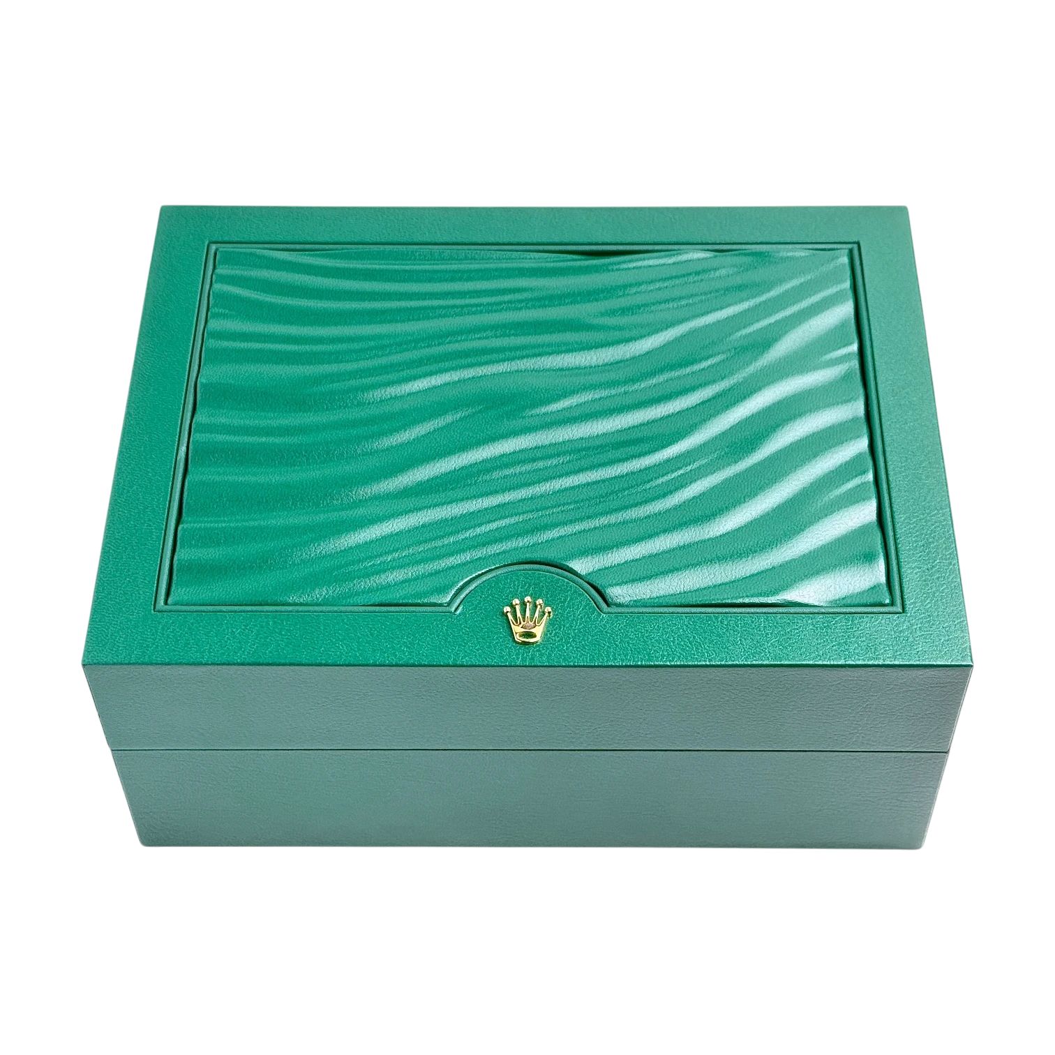 Rolex Oyster L Uhrenbox Grün/Beige - Box mit Umkarton Ref. 39141.01