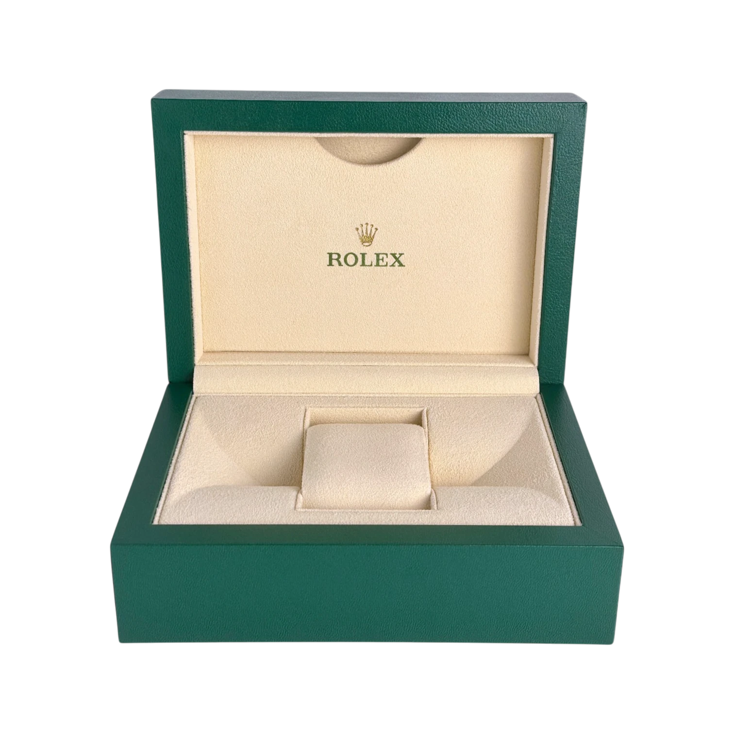 Rolex Oyster M Uhrenbox Grün/Beige - Box mit Umkarton Ref. 39139.04